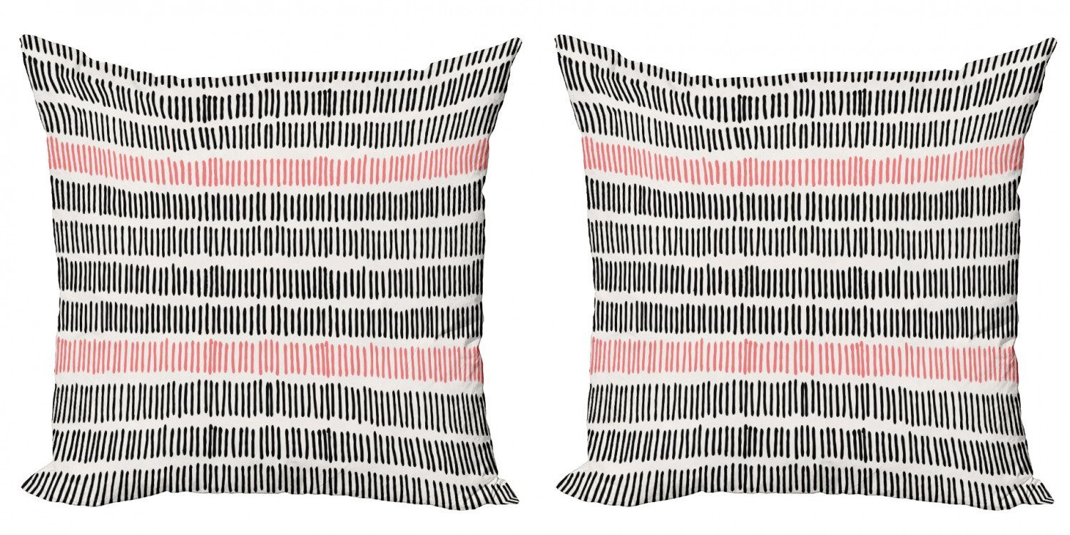 Kissenbezüge Modern Accent Doppelseitiger Digitaldruck, Abakuhaus (2 Stück), Abstrakte Kunst geometrische Linien