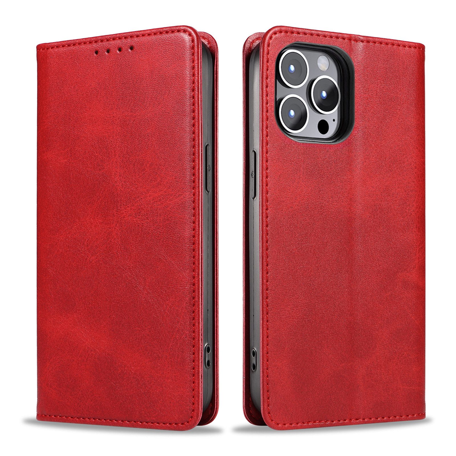 Tec-Expert Handyhülle Tasche Hülle für Apple iPhone 14 Pro 6.1 Zoll, 6.1", Cover Klapphülle Case mit Kartenfach Fliphülle aufstellbar