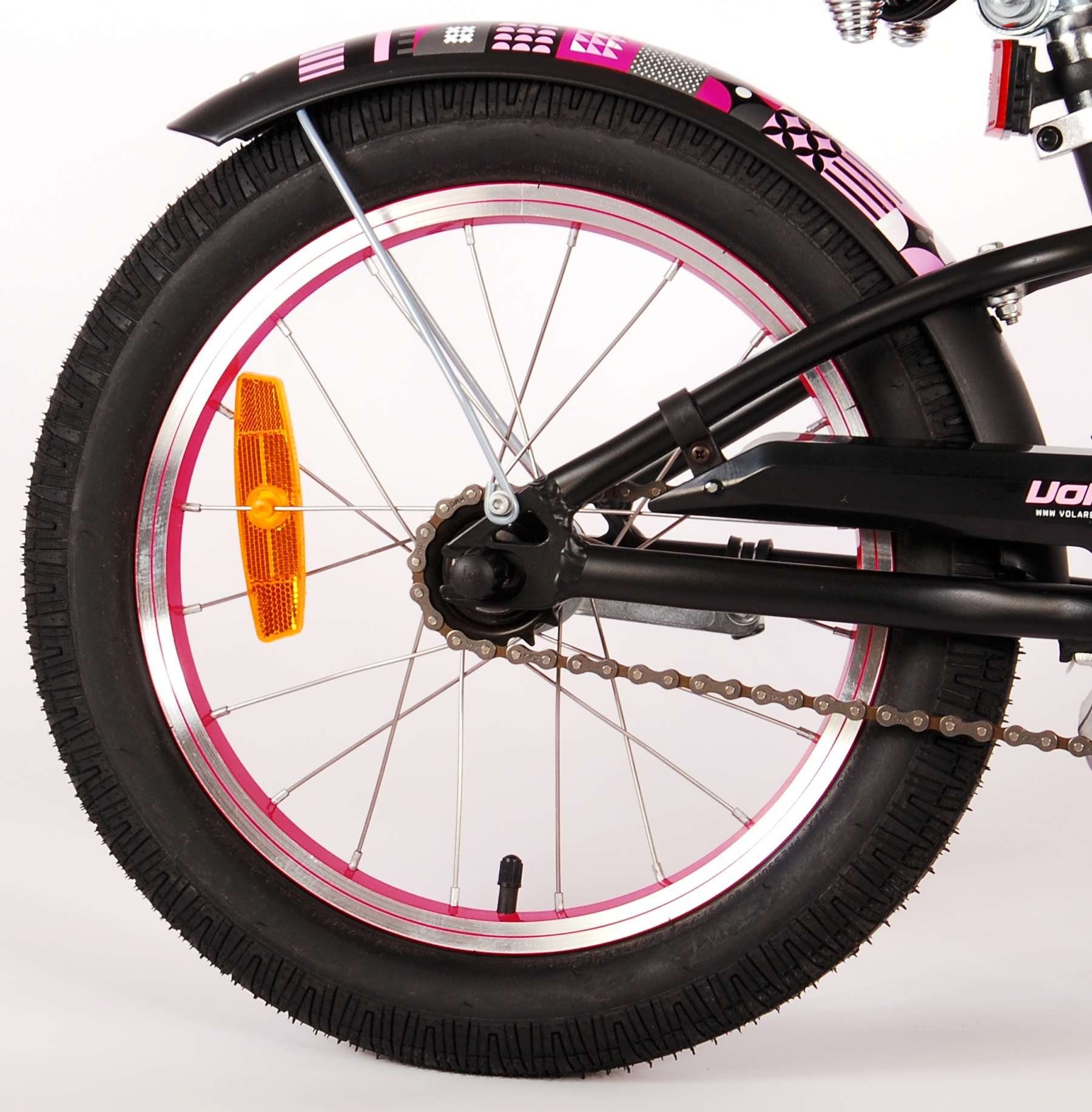 Volare Kinderfahrrad Miracle Cruiser - Mädchen, Prime Collection, bis 115 kg, 14 - 20 Zoll, 85% zusammengebaut, 3,5 - 8 Jahre, Aluminiumfelgen