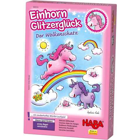 Haba Spiel, Einhorn Glitzerglück - Der Wolkenschatz, Made in Germany