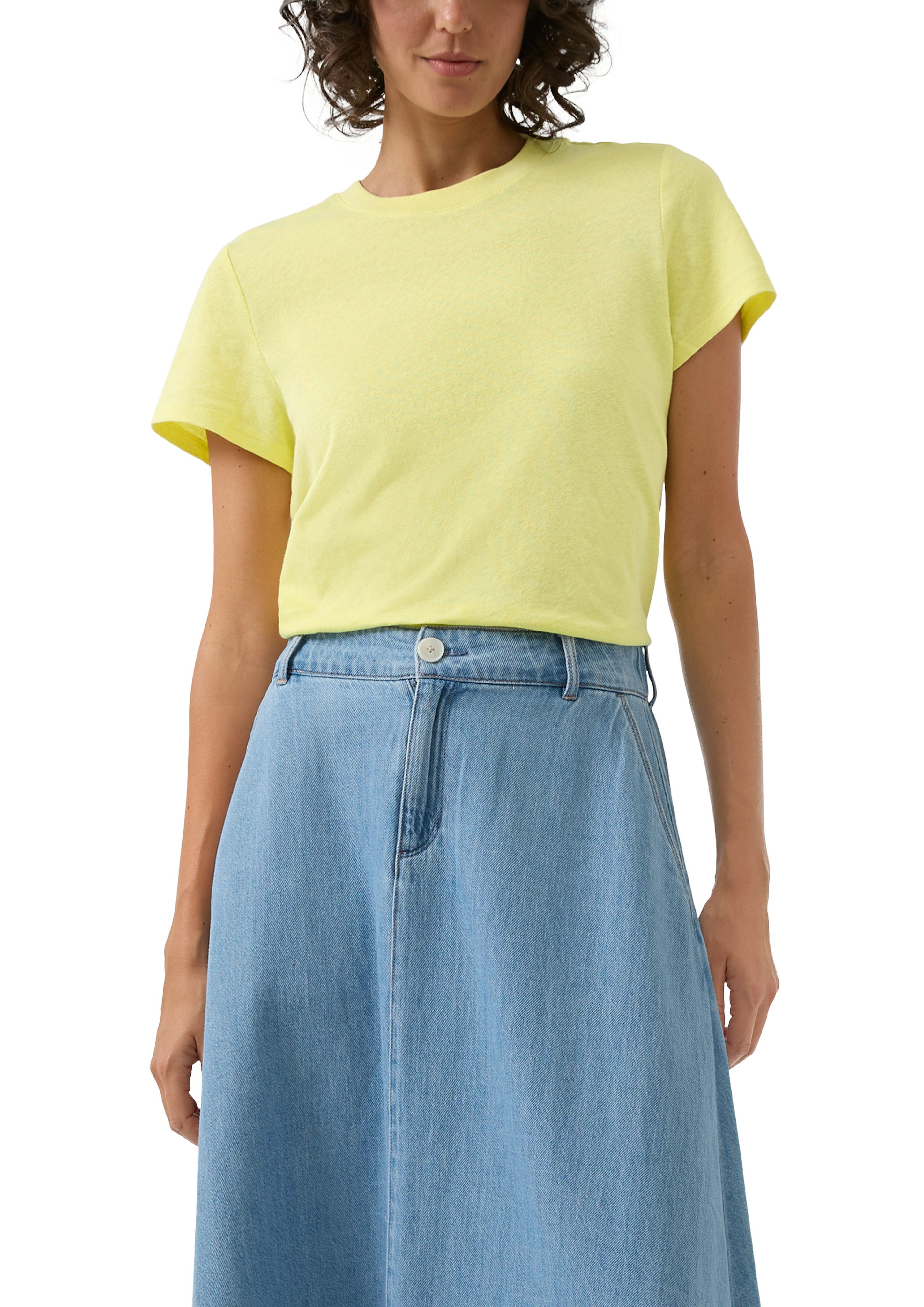 s.Oliver T-Shirt mit Rippblende