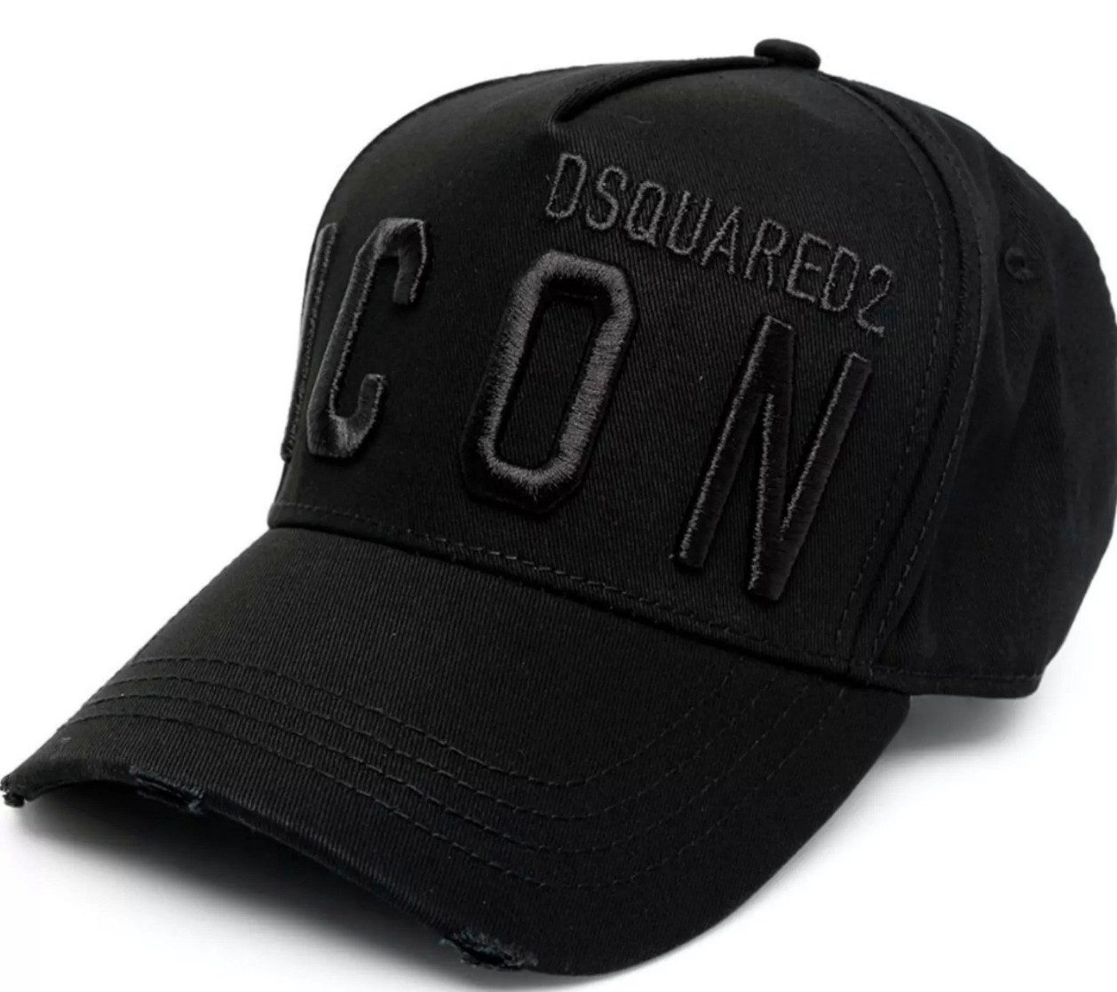 Dsquared2 Baseball Cap Basebalkappe Icon DSQ2 Logo Kappe Mütze Mailand ansässiges Label mit leicht zerfetzt für einen Vintage-Look