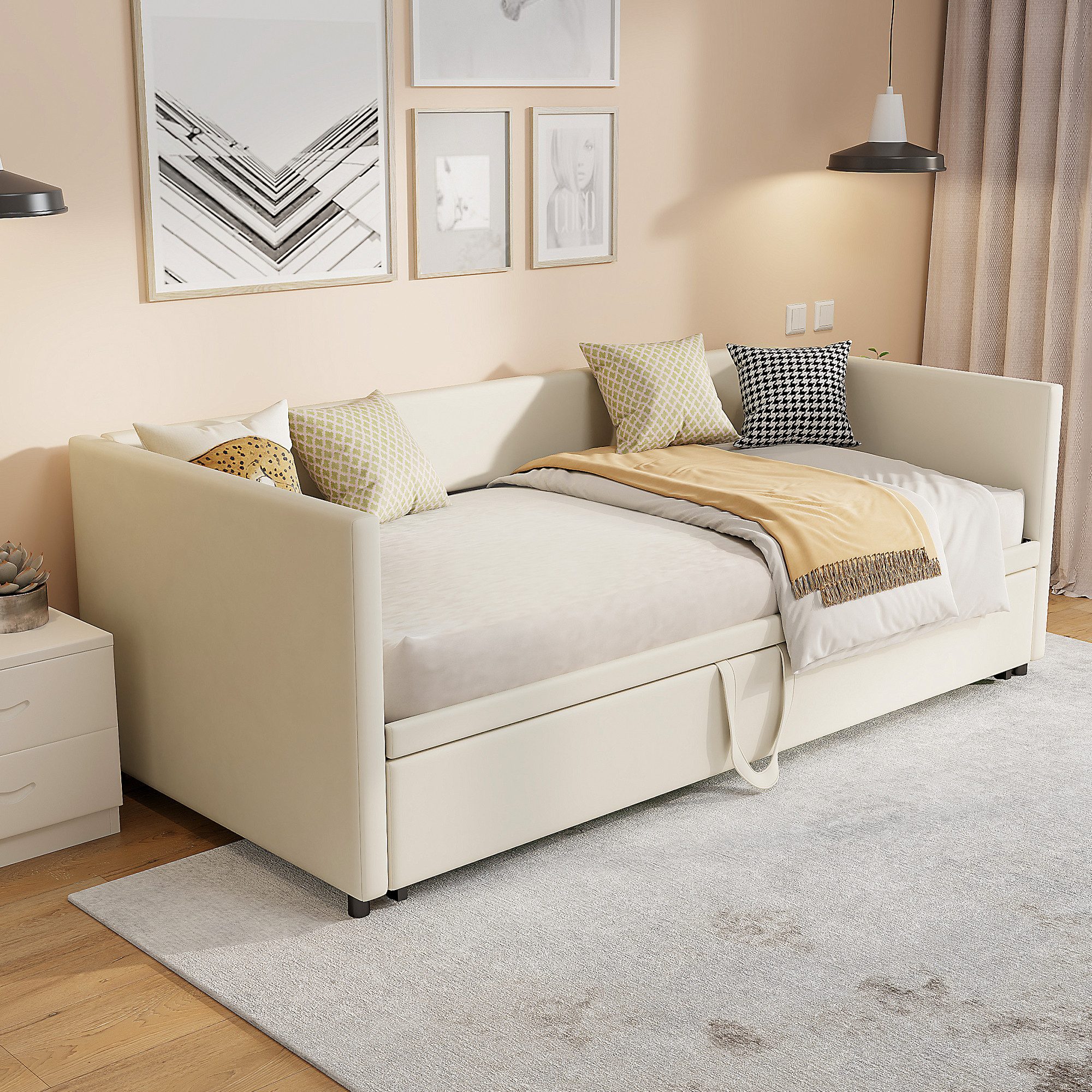 FUROKOY Schlafsofa Daybett Tagesbett Ausziehbett Polsterbett günstig online kaufen