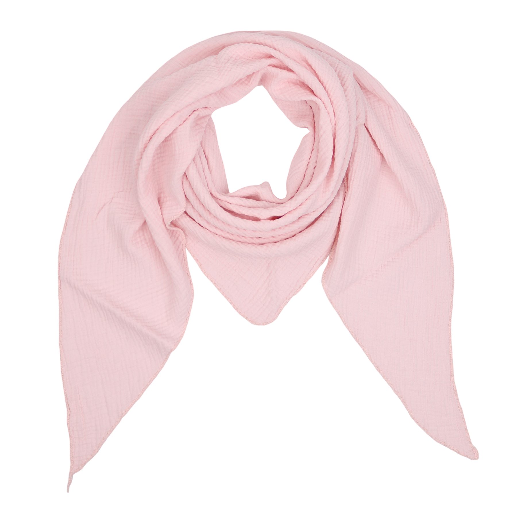 MIRROSI Dreieckstuch Aus Musellin Dreiecksschal ca.190x80 cm, Made in Italy, (Leicht ideal für das ganze Jahr, 100% Baumwolle), in tollen Farben Unifarben)