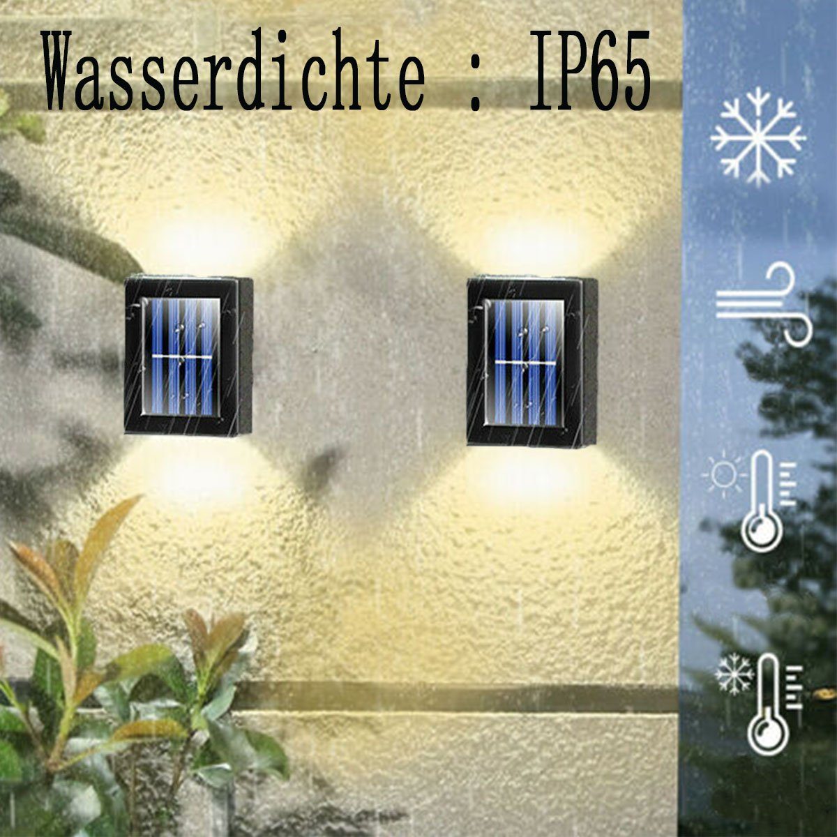 oyajia LED Solarleuchte 2/4 Stück LED günstig online kaufen