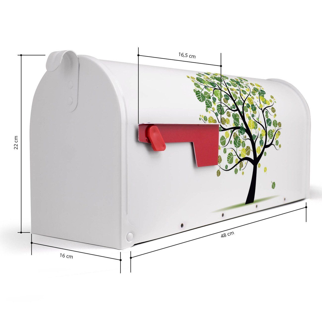 Thumbnail - banjado Amerikanischer Briefkasten Mailbox Laubzauberbaum (Amerikanischer Briefkasten, original aus Mississippi USA), 22...