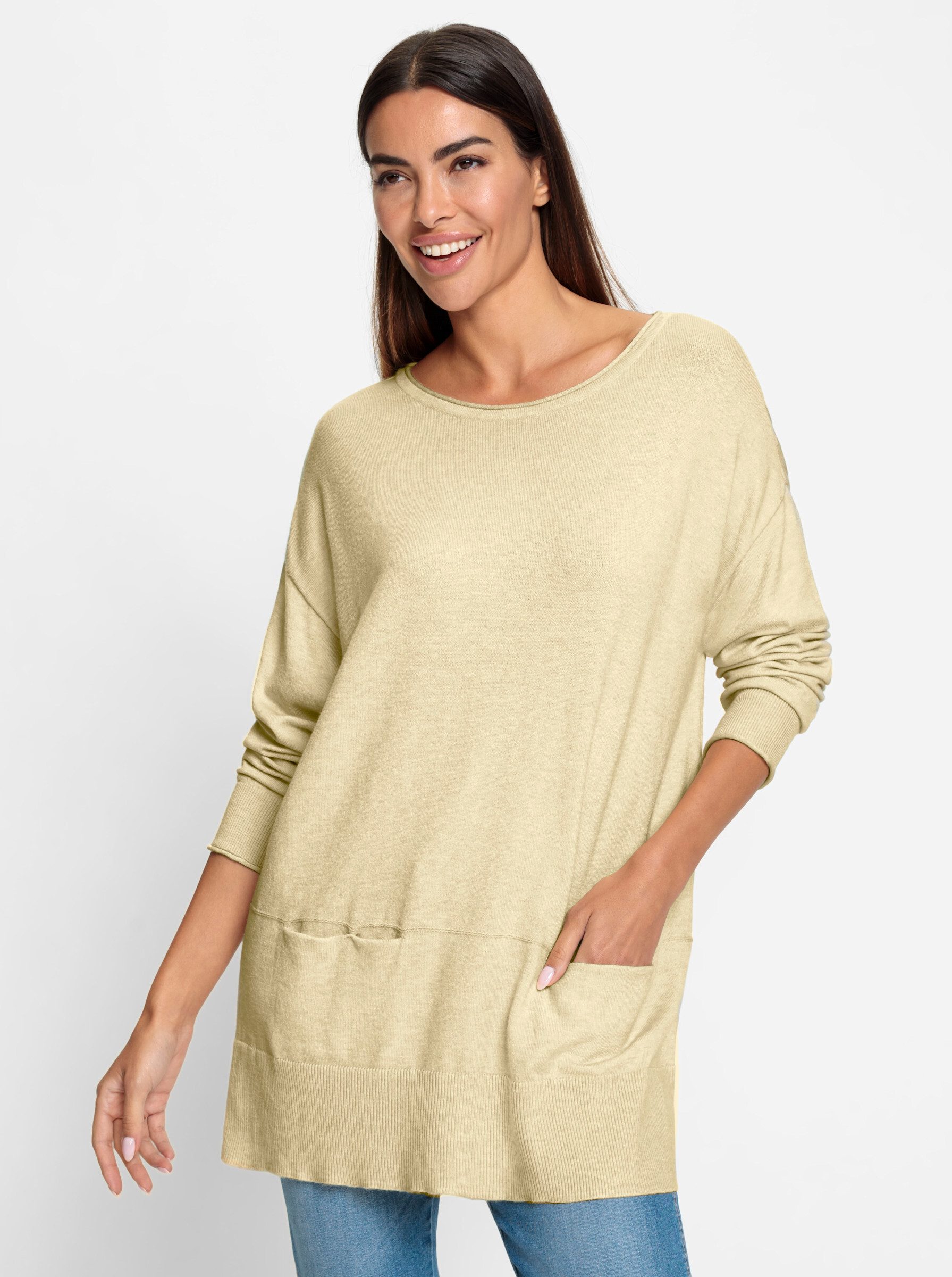 Strickpullover Rundhalspullover