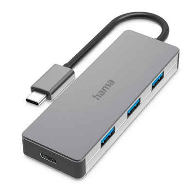 Hama »USB-C-Hub, 4 Ports, USB 3.2 Gen2, 10 Gbit/s, Alu USB-Hub« USB-Adapter USB-C zu USB Typ A, USB-C, 15 cm