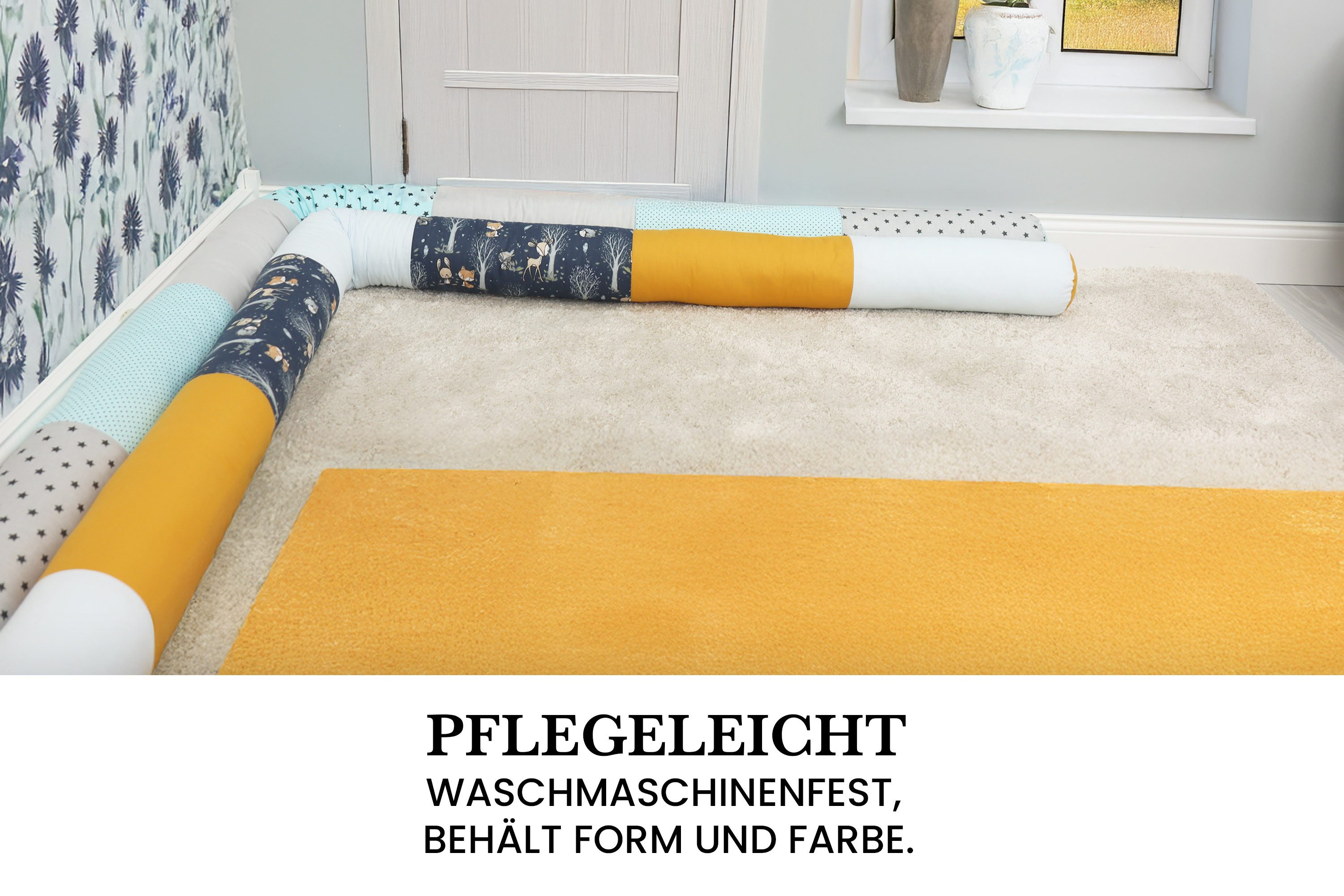 Amilian Nestchenschlange Bettschlange 210cm - Seitenschläferkissen günstig online kaufen