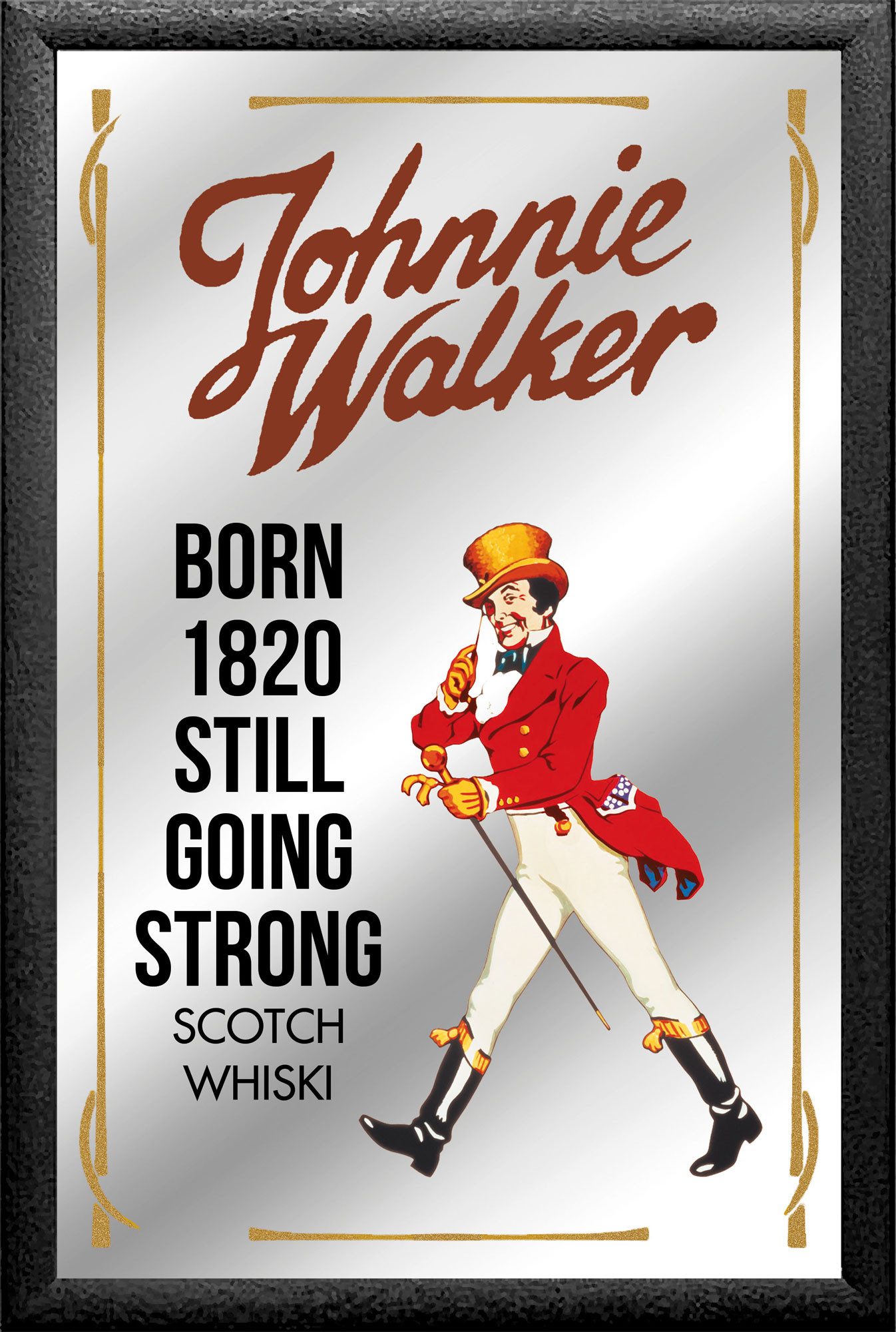 Dekospiegel KS425 Johnnie Walker - Scotch Whiski - Bedruckter Spiegel