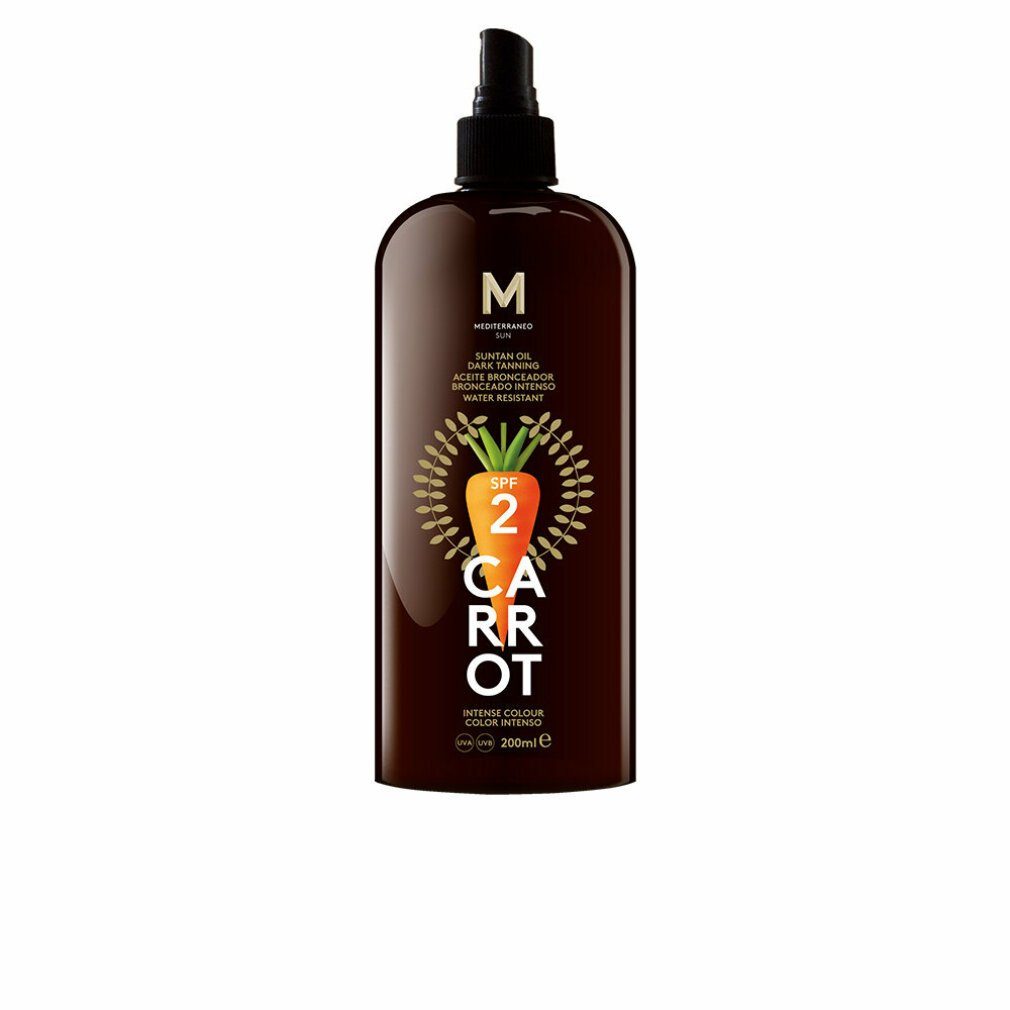 Mediterraneo Sun Körperpflegemittel CARROT suntan oil dark tanning SPF2 200 ml | Körpercremes