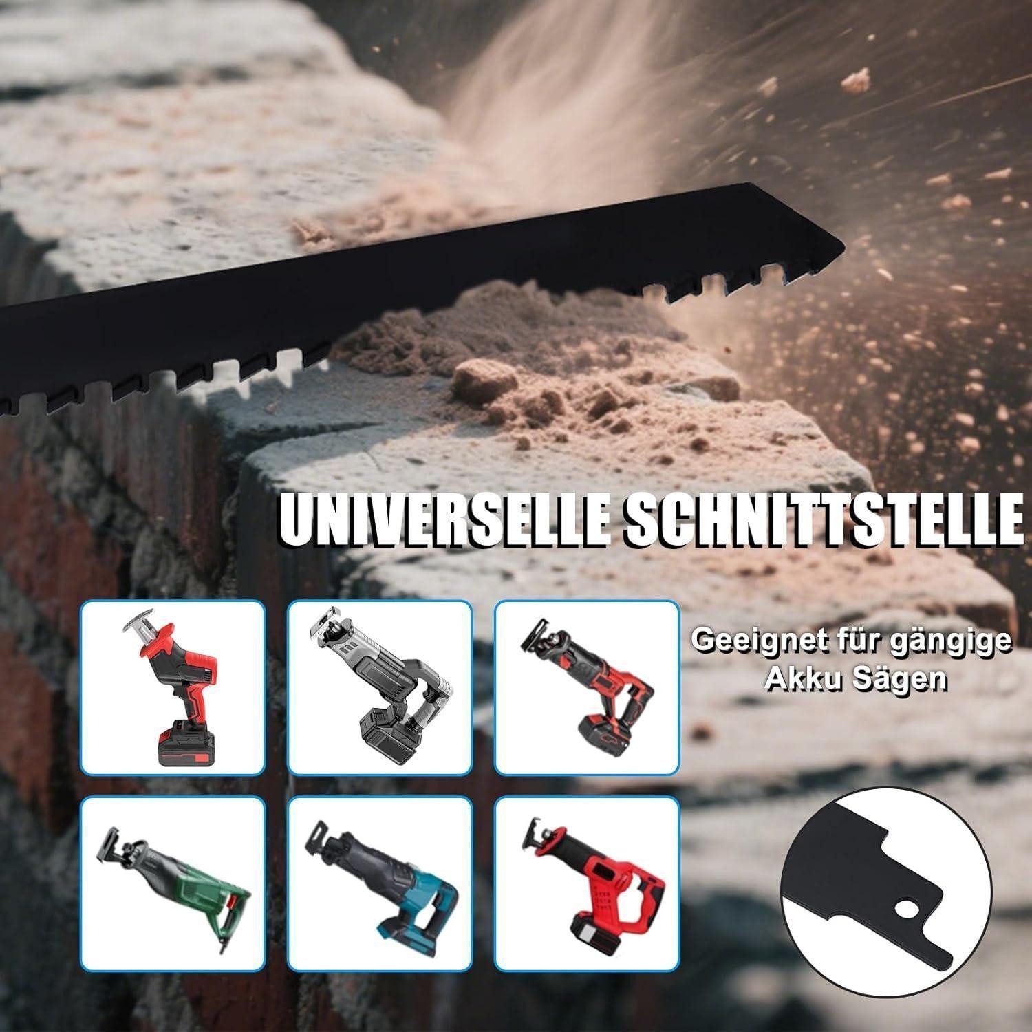 LuxusKollektion Säbelsägeblatt Säbelsägeblätter 240mm Hartmetall Stein Metall Ziegel Beton 240mm 3