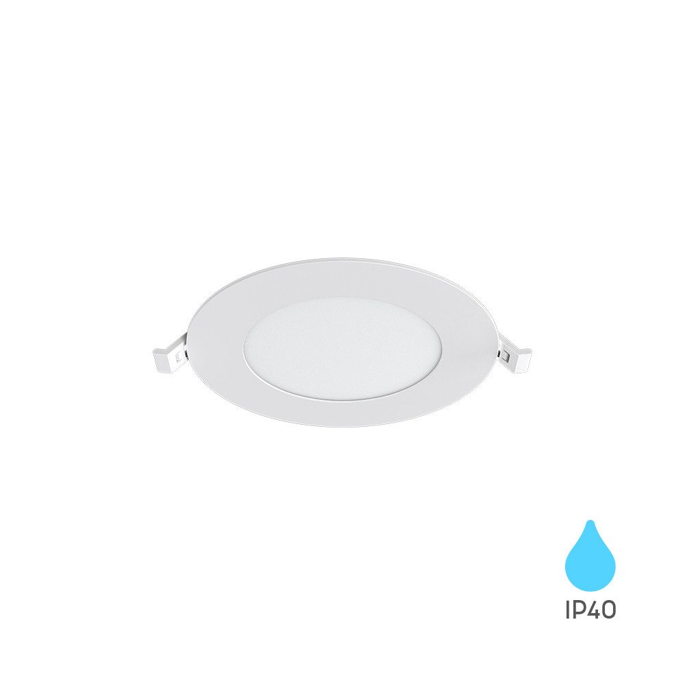 Braytron LED Einbaustrahler 6W LED Einbaustrahler Deckenspot Ultra Flach Einbauleuchte Ei, LED fest integriert, kaltweiß, Neutralweiß, 3CCT, Warmweiß, Intrigierter Trafo, 230V Anschluss, Flach, 3CCT Technologie