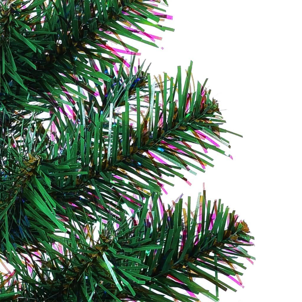 Spitzen Weihnachtsbaum 210 cm Schillernde Grün furnicato Künstlicher PVC