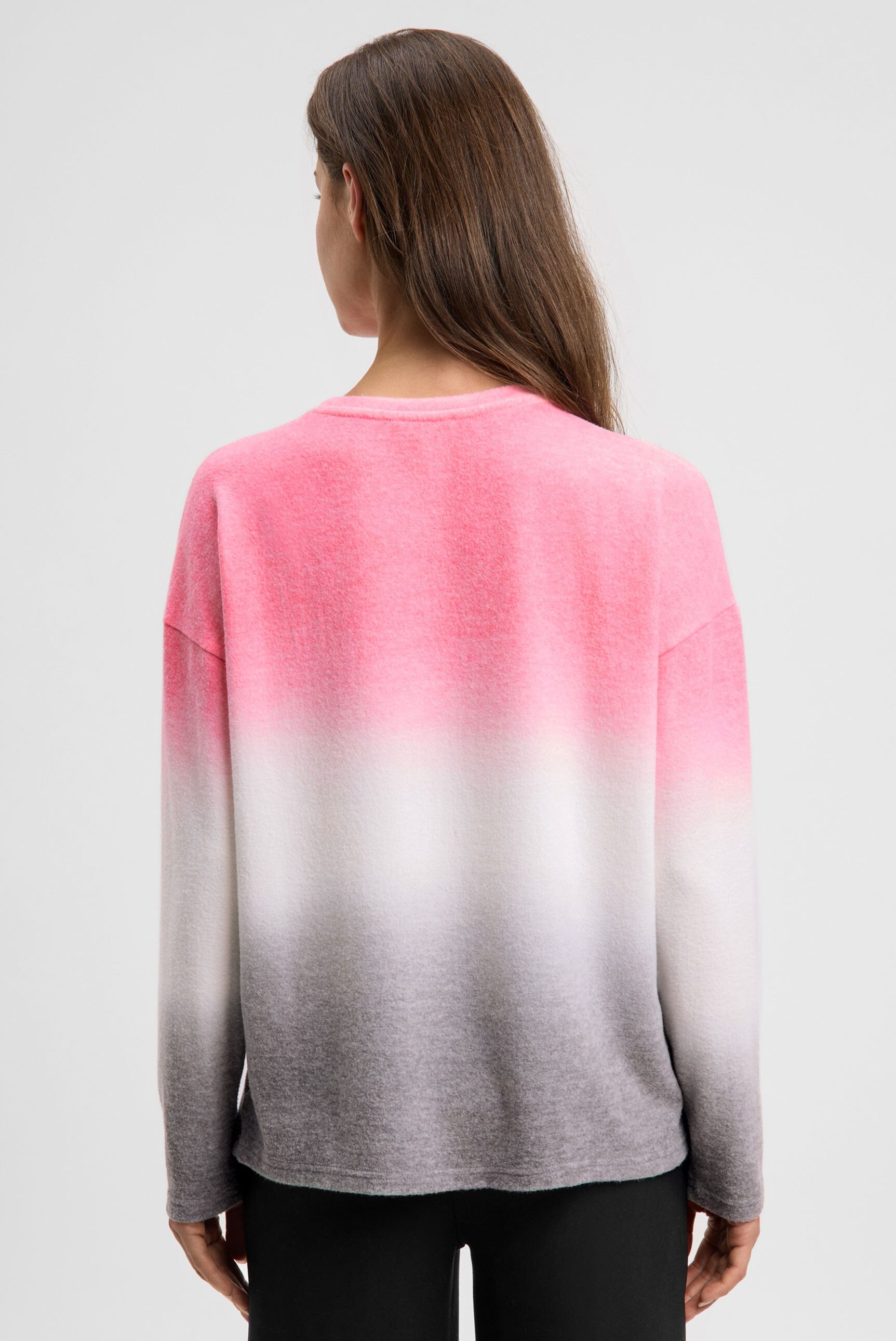 SOCCX Rundhalspullover mit Farbverlauf