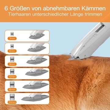AIRROBO Hundeschermaschine Tierhaarentferner, für viele Haustiere geeignet, 5-in-1, Schlauch abnehmbar