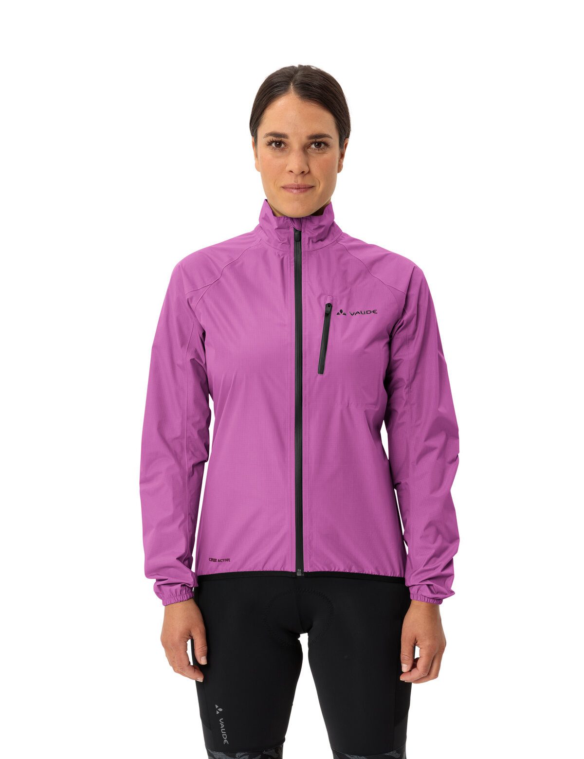 VAUDE Fahrradjacke WOMEN'S DROP JACKET III sportlicher Stil, wasserdicht mit 10000 mm Wassersäule, atmungsaktiv