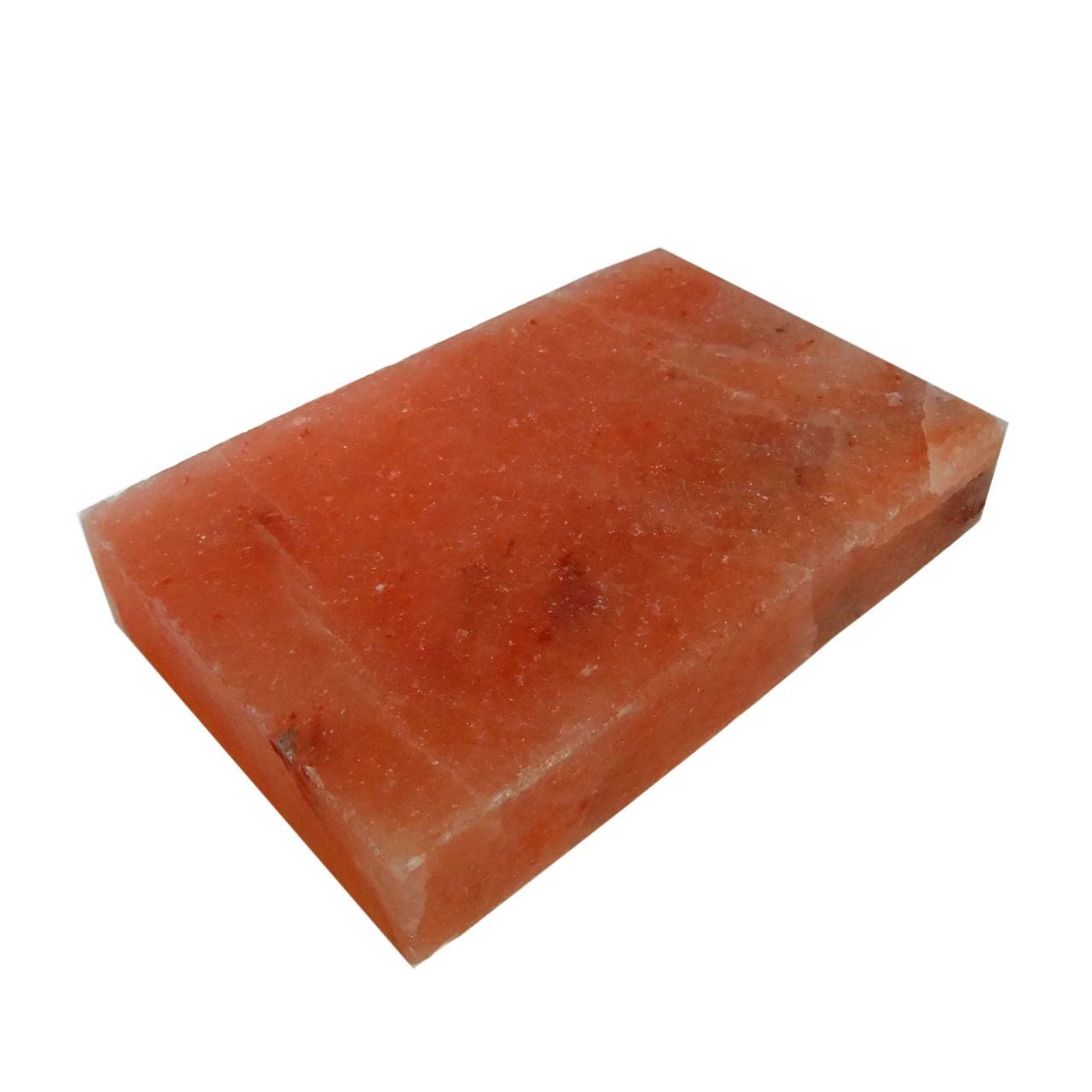 Pramodan & Dinesh Wandfliese Salzziegel 30x20x5 cm, Rotsalz, Steinsalz 30x20, Rot, 1 Stück, jeder Ziegel ein Unikat