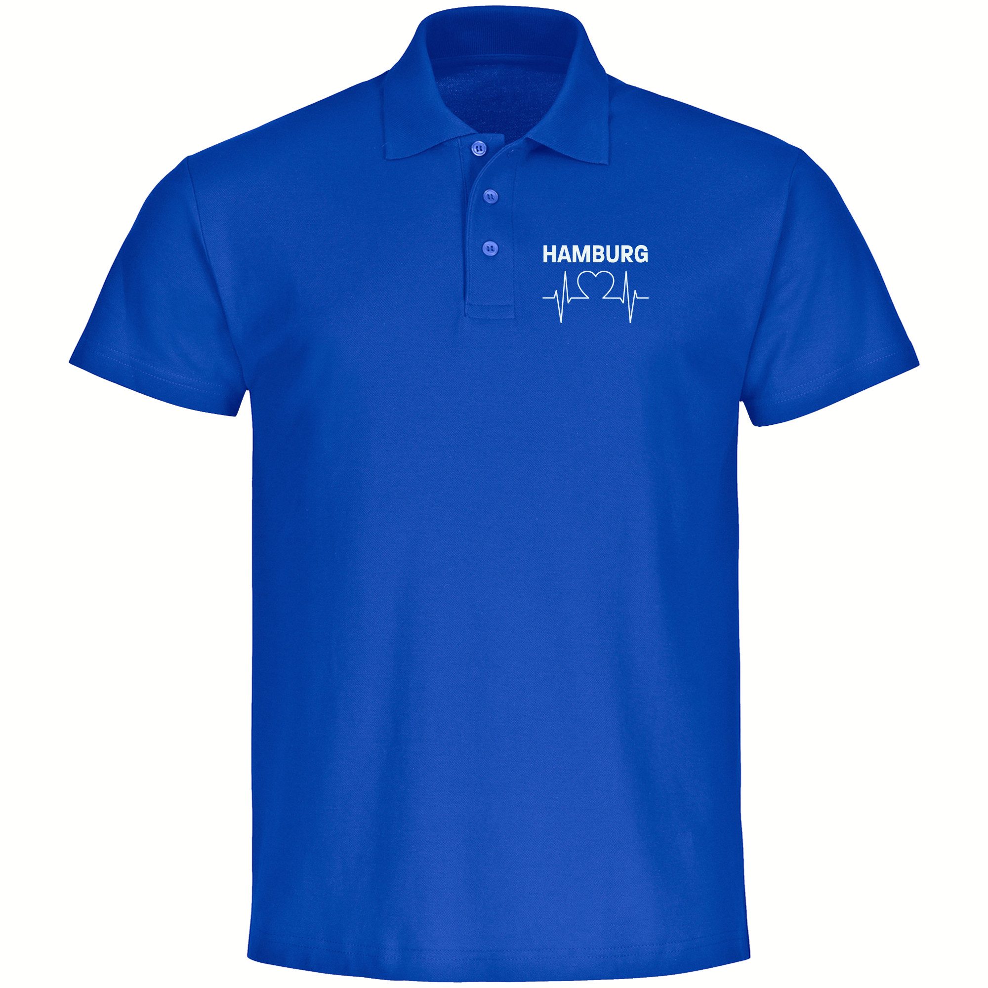 Poloshirt Hamburg - Herzschlag - Polo
