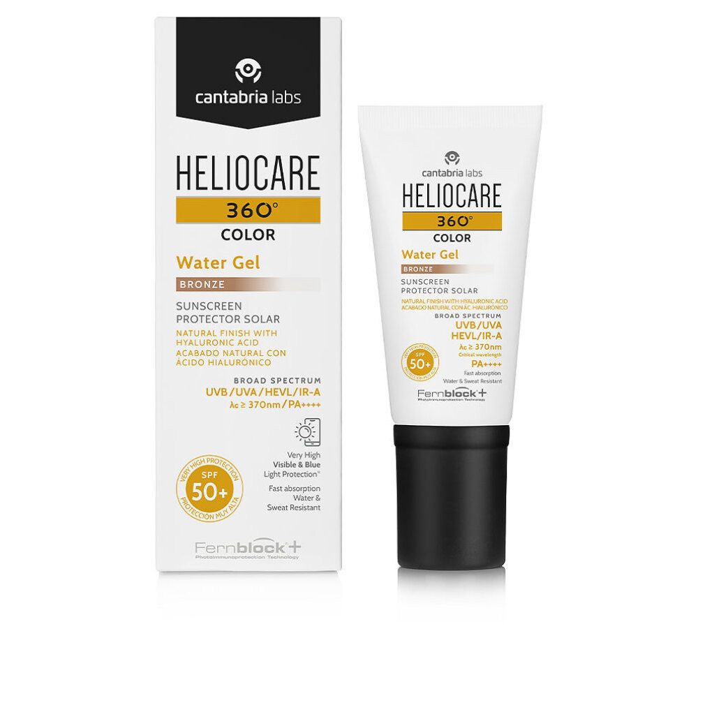 Heliocare Sonnenschutzcreme Wasser Gel 360ao Farbe Bronze Spf50