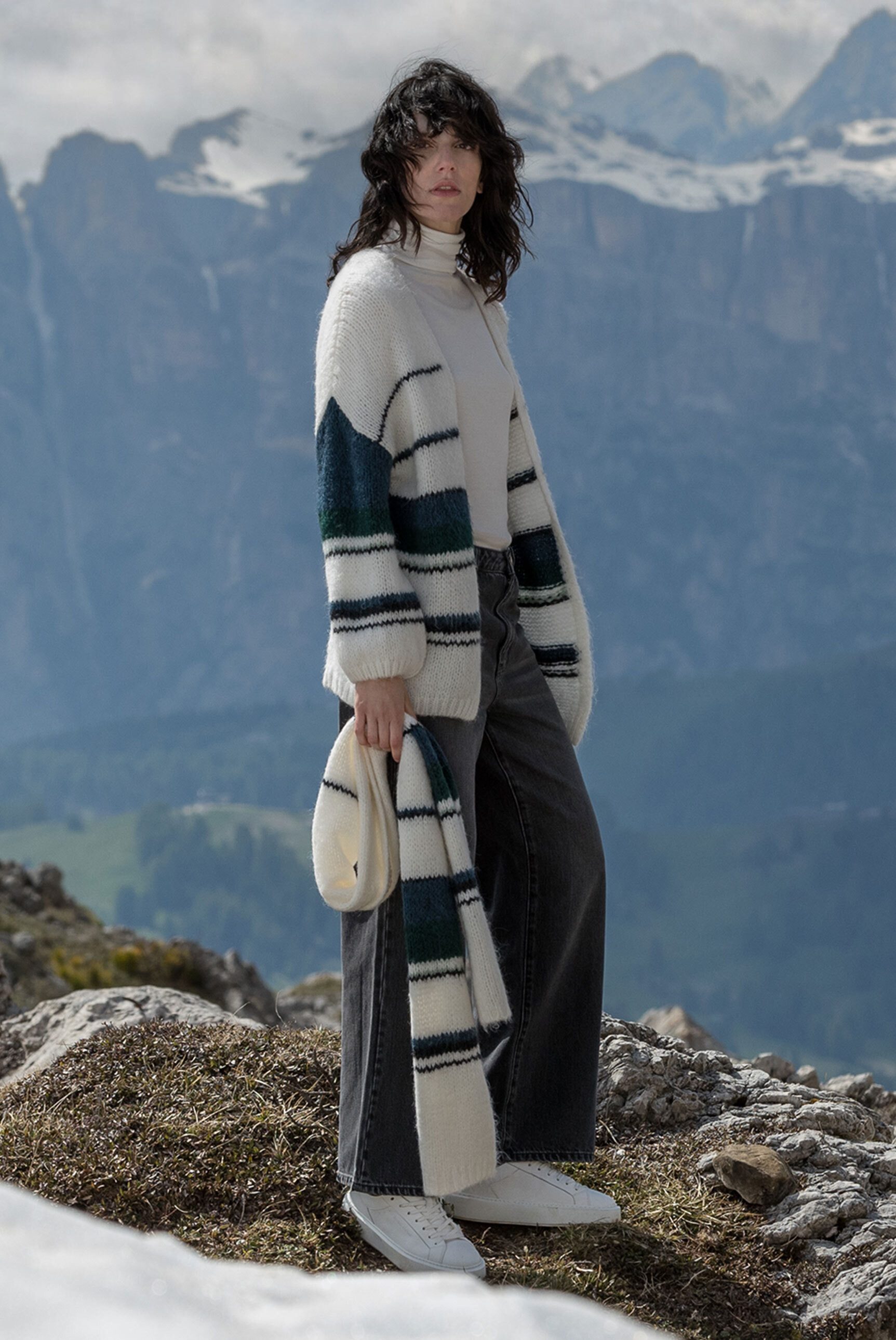 SENSES.THE LABEL Strickjacke ohne Verschluss