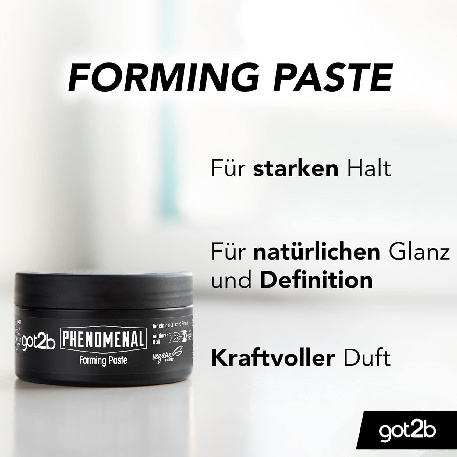 got2b Haarpomade Phenomenal Forming Paste 100 ml, 1-tlg., Haarpaste, für natürlich aussehende Styles