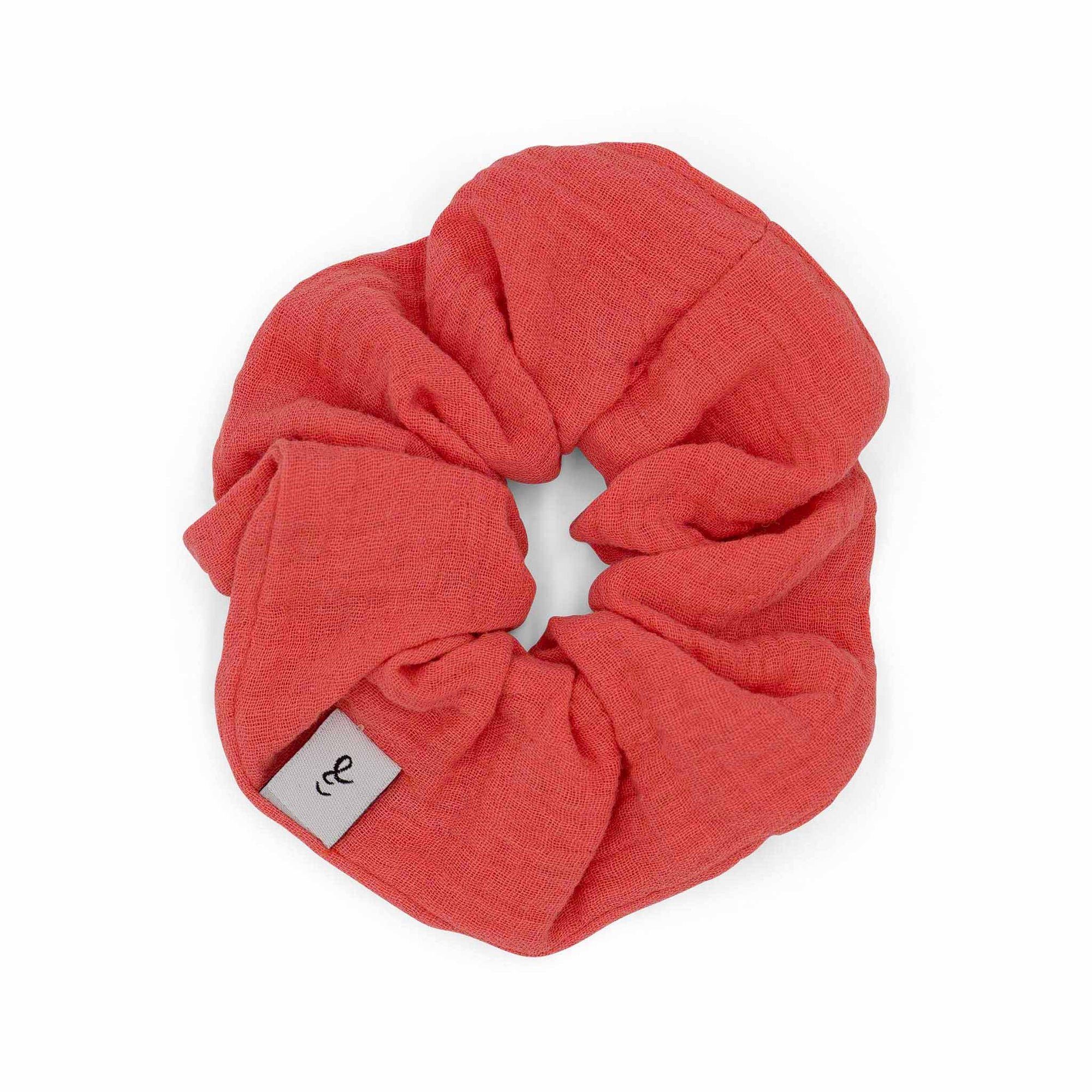 hutch&putch Haargummi Musselin-Scrunchie • Erwachsene, 1-tlg. Coral | Haargummis