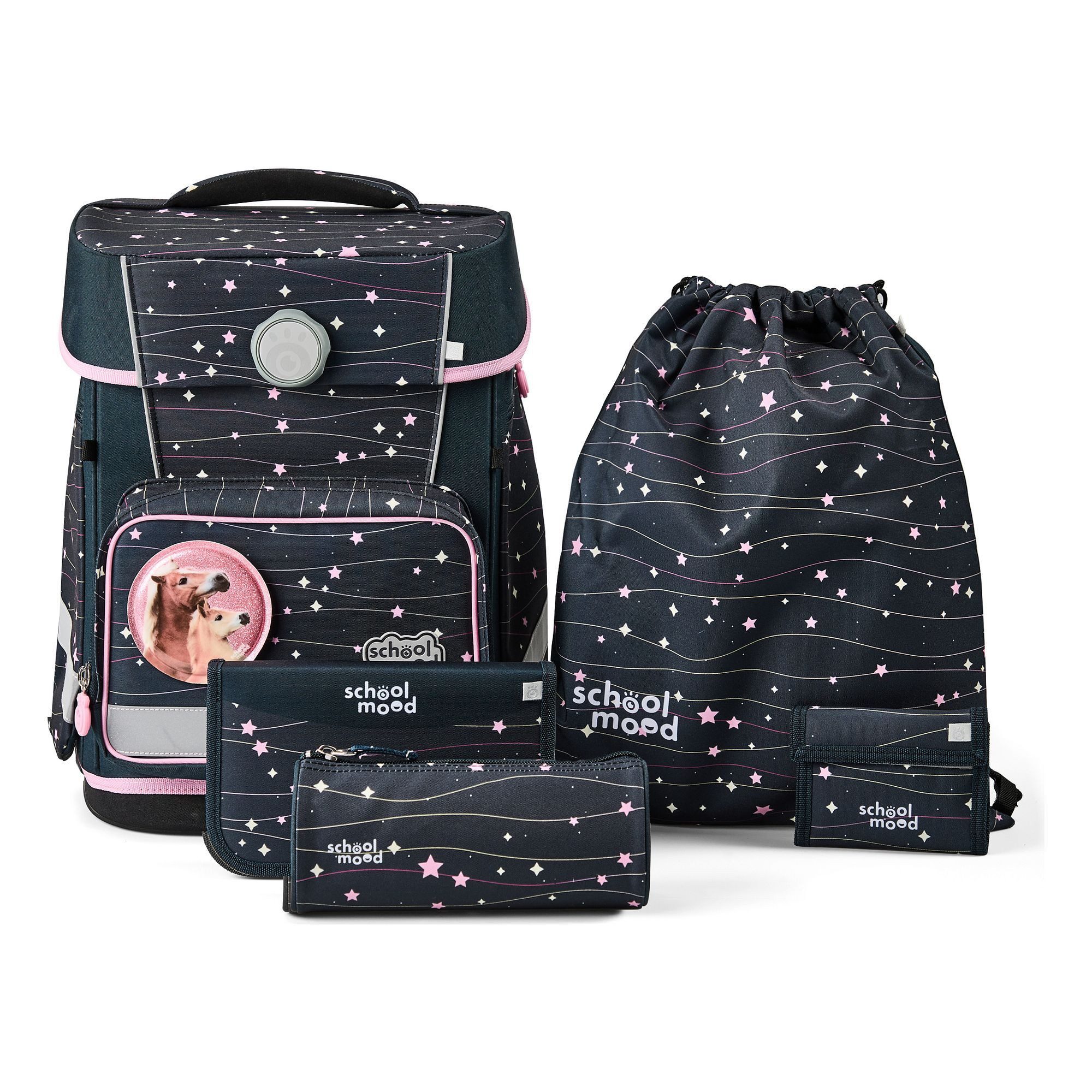 SCHOOL-MOOD® Schulranzen Champion Maxx (6-tlg), Polyester