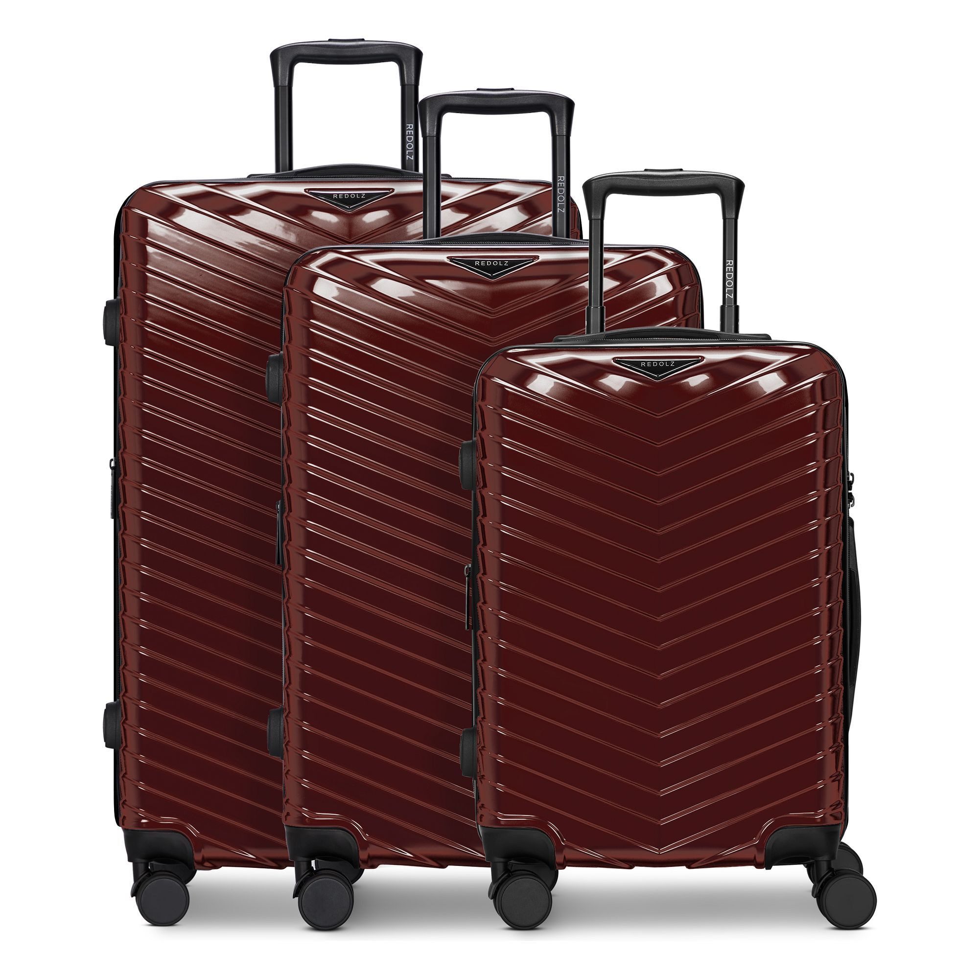 Redolz Trolleyset Essentials 18 2.0, 4 Rollen, (3-teilig, 3 tlg), ABS, Polycarbonat