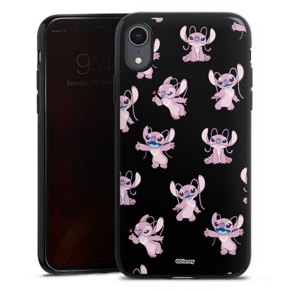 DeinDesign Handyhülle Lilo & Stitch Engel Disney Angel Faces Pattern Transparent, Apple iPhone Xr Silikon Hülle Bumper Case Handy Schutzhülle