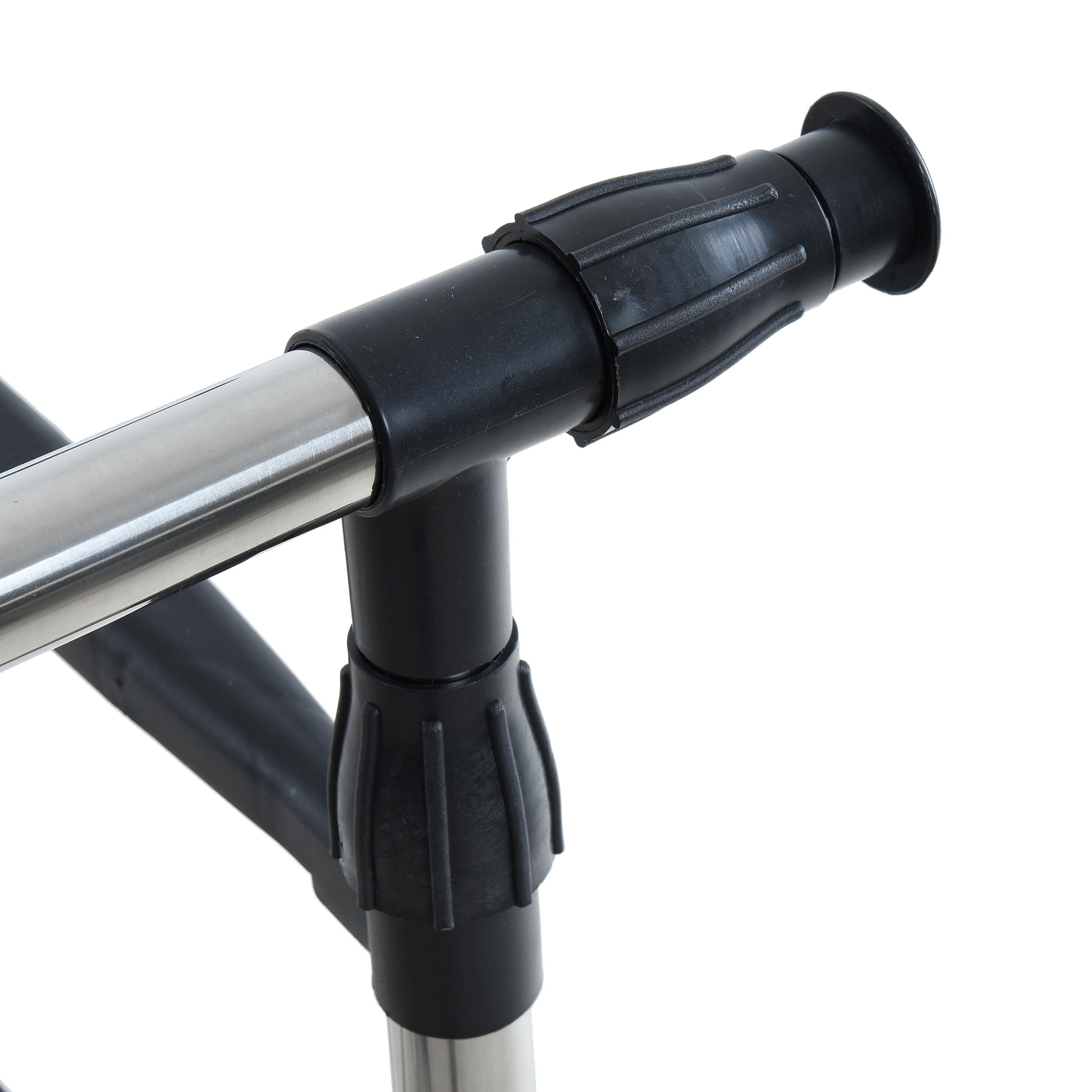 ESTEXO Garderobenständer Kleiderständer Wäscheständer 80-150 cm Breite Rollenständer – Bild 3 von 5