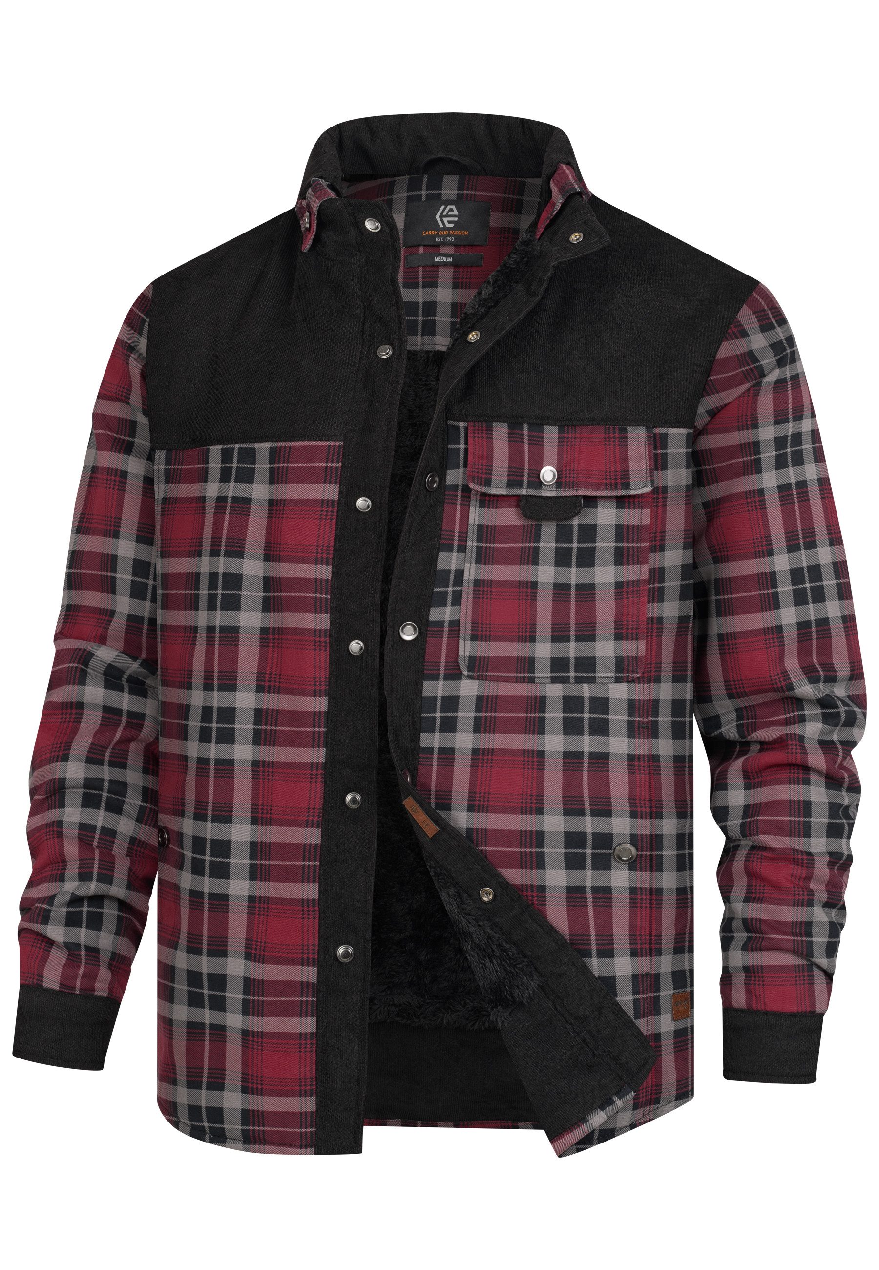 Indicode Hemdjacke Herren INHolz Übergangsjacke Herrenjacke günstig online kaufen