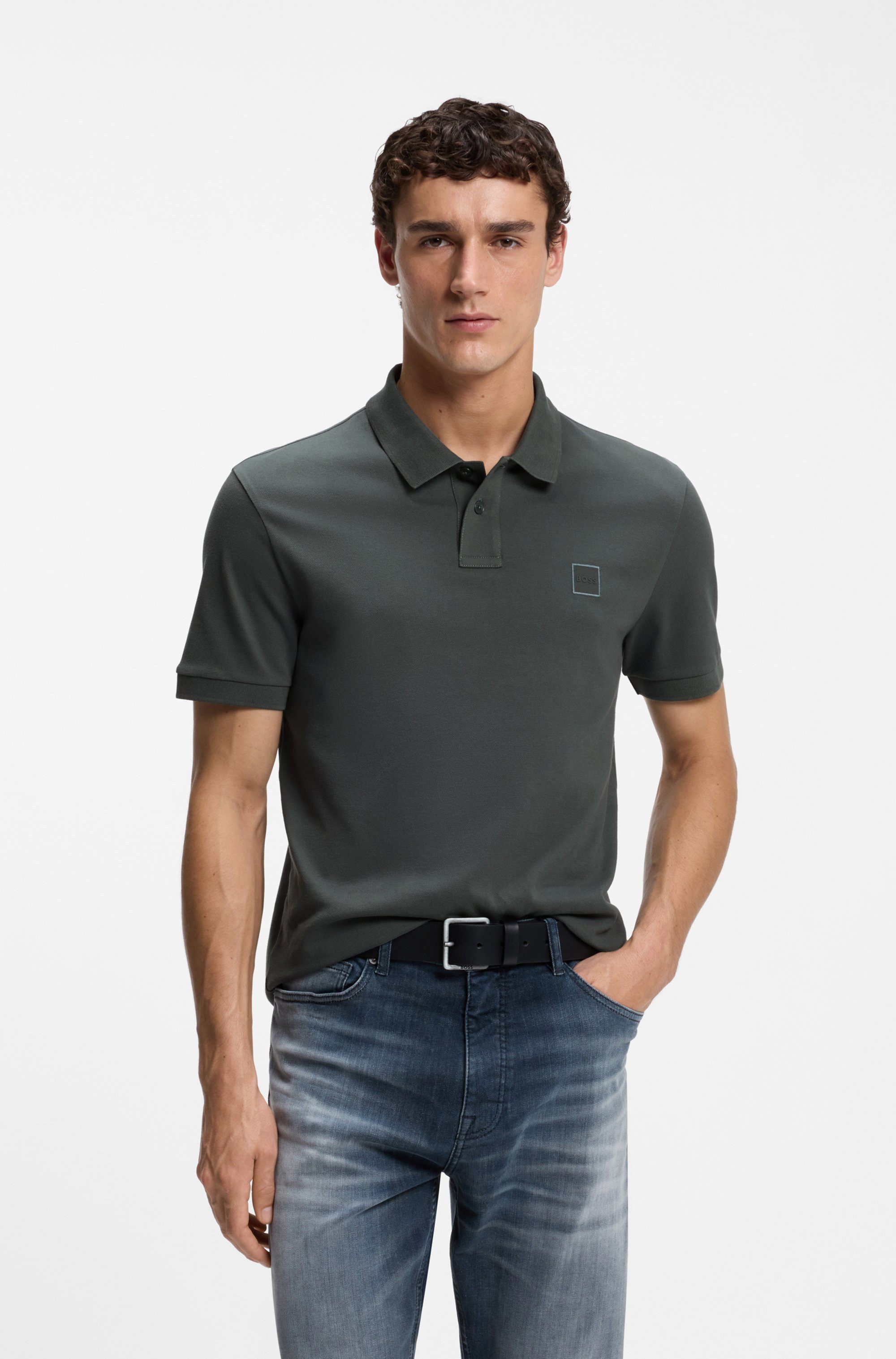 BOSS ORANGE Poloshirt Passenger Regular Fit Classic Stretch Pique Polo, pflegeleicht, Baumwolle mit Elasthan