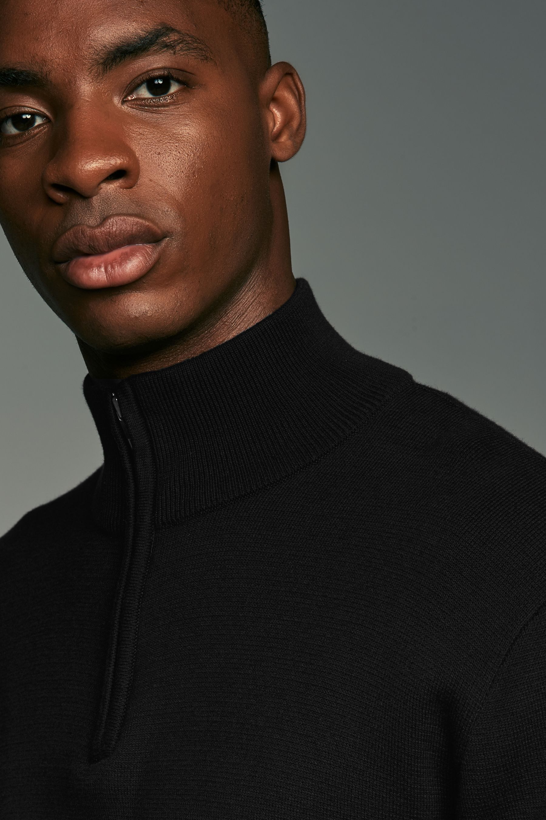 Next Strickpullover Regular Fit Premium-Troyer 2er-Pack Baumwolle (2-tlg)