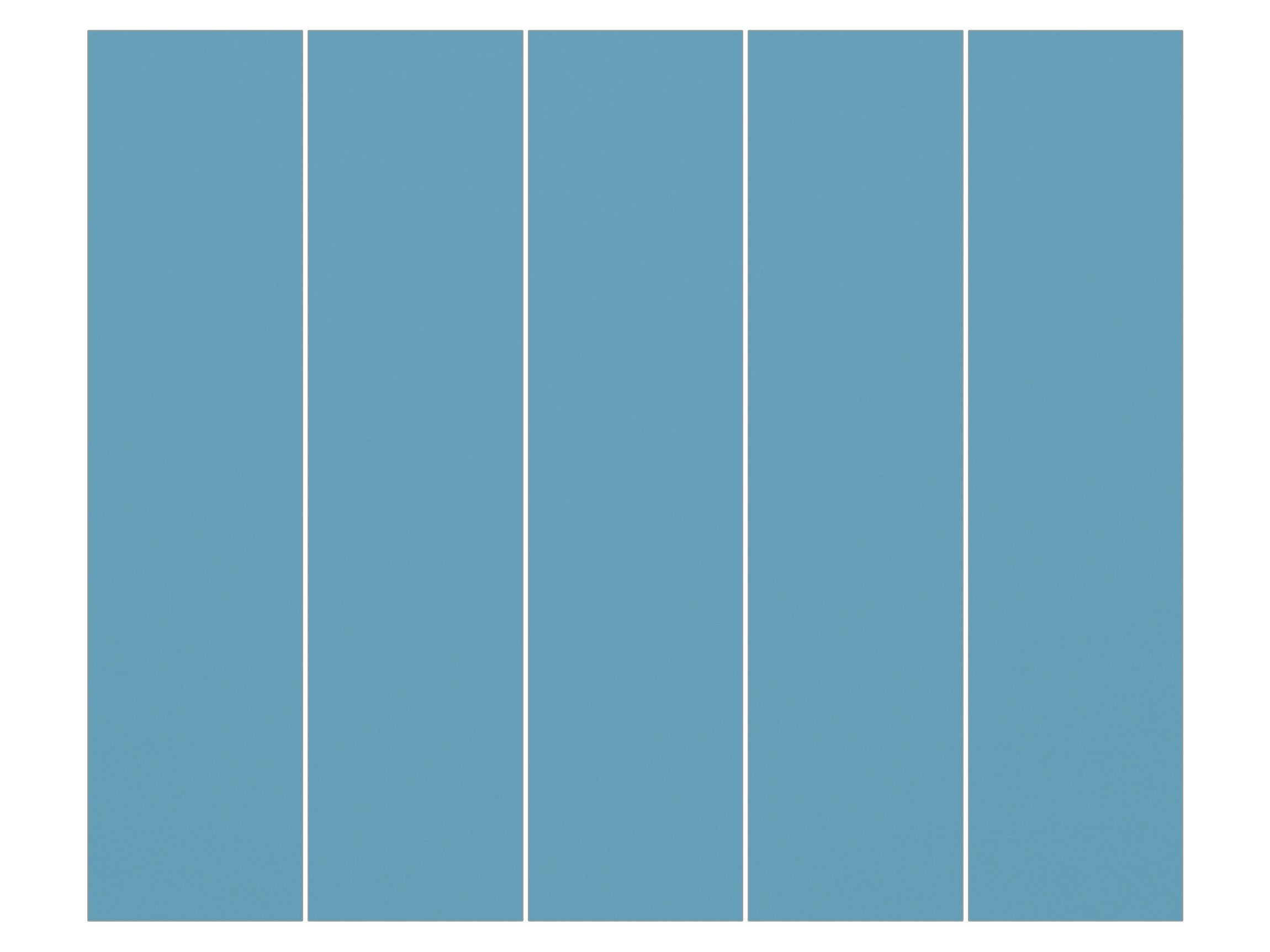 Bilderdepot24 Schiebegardine modern Flächenvorhang blickdicht Meerblau, günstig online kaufen