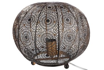 GILDE Tischleuchte GILDE Lampe Menara - schwarz - H. 24,5cm x D. 30cm