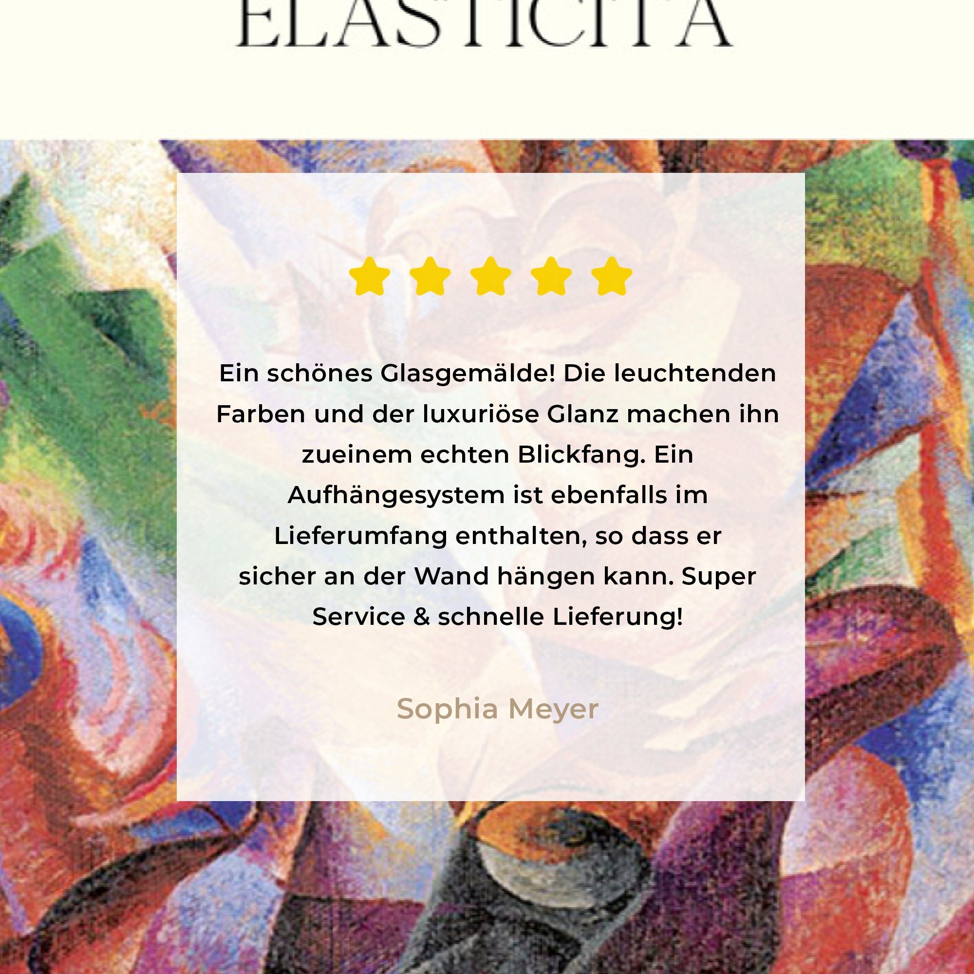 (1 Wohnzimmer & St), MuchoWow Boccioni - Elasticità, Acrylglasbild Futurismus Acrylglasbilder - Kunst Schlafzimmer -