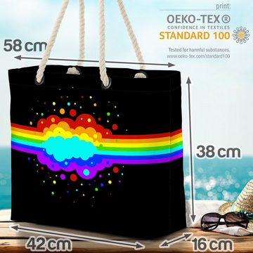 VOID Strandtasche (1-tlg), Regenbogen Wolke Pride bunt Farben Streifen Gay pride flag parade clu