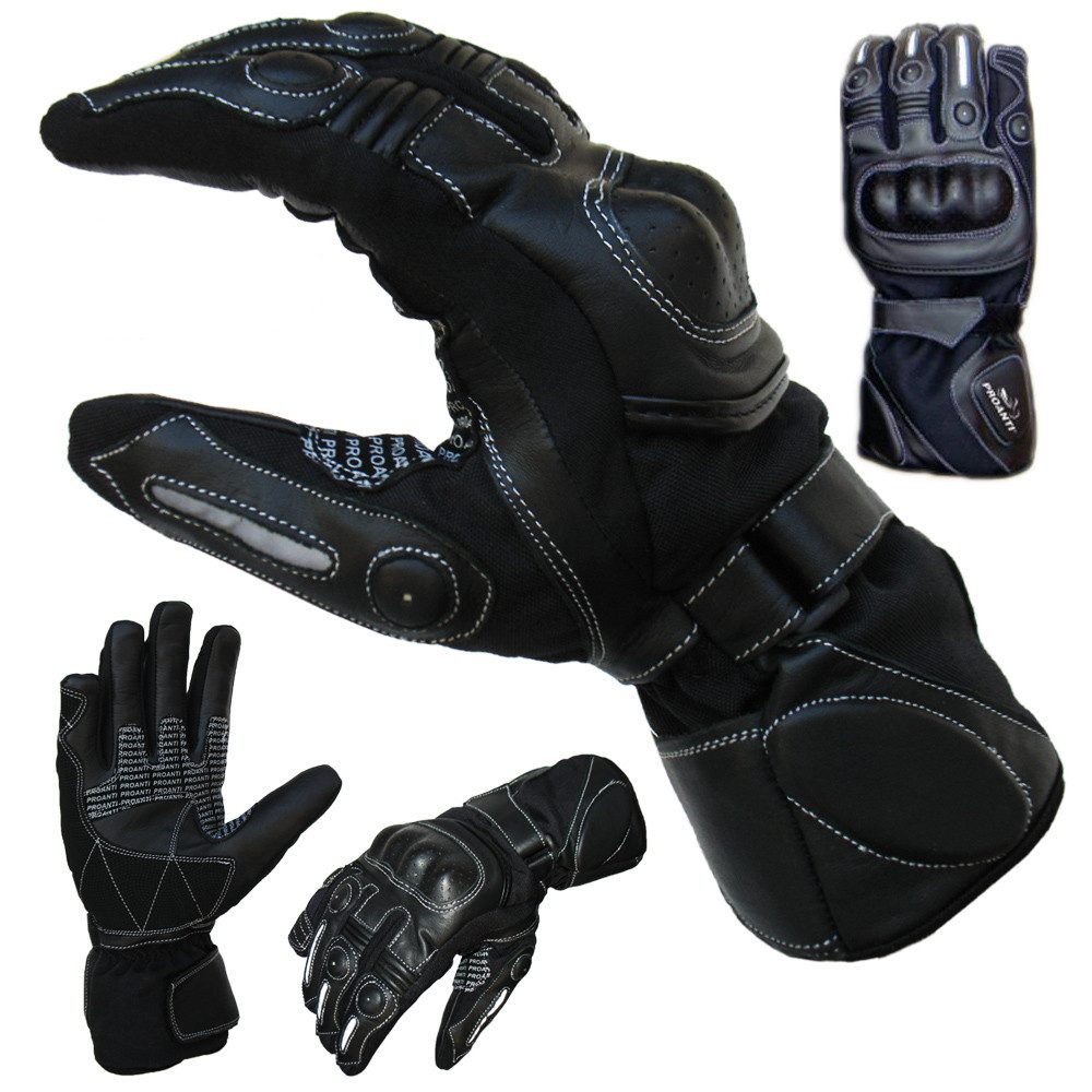 PROANTI Motorradhandschuhe PROANTI Regen Motorradhandschuhe mit Visierwischer