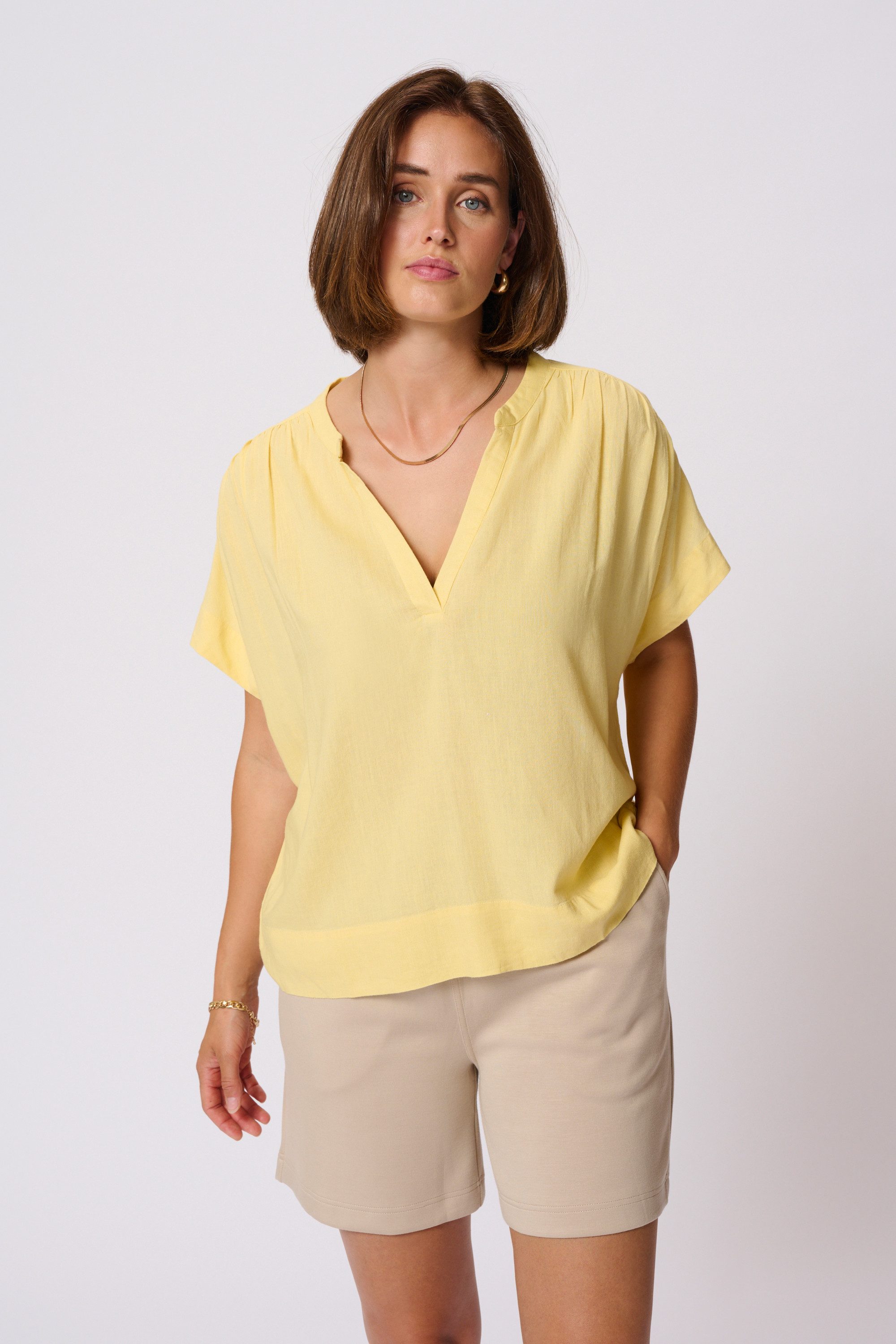 KAFFE Kurzarmbluse Kurzarm-Bluse KAmilia günstig online kaufen