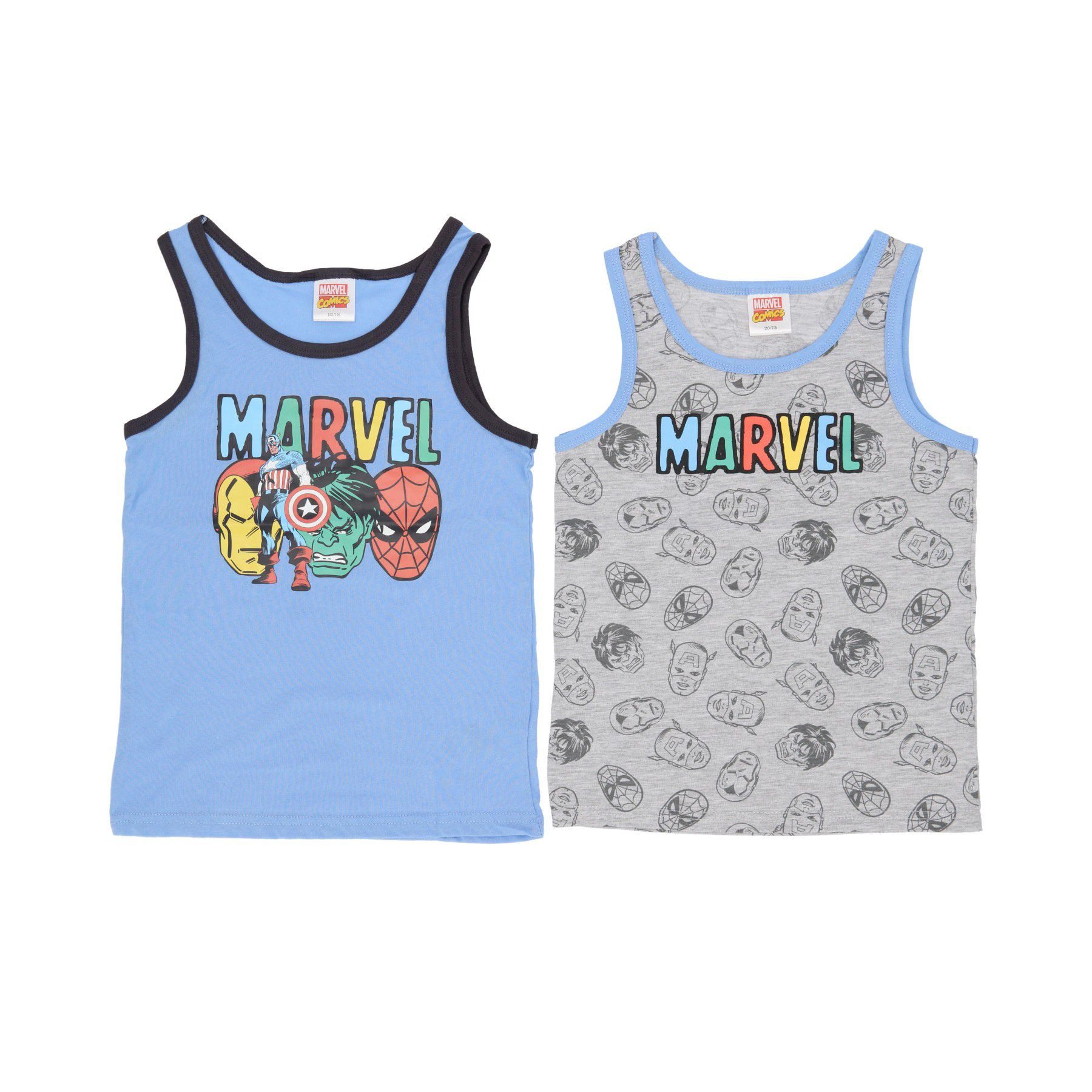 MARVEL Tanktop 2er-Pack Shirts – Bequeme Baumwoll-Oberteile für Kinder (2-tlg)