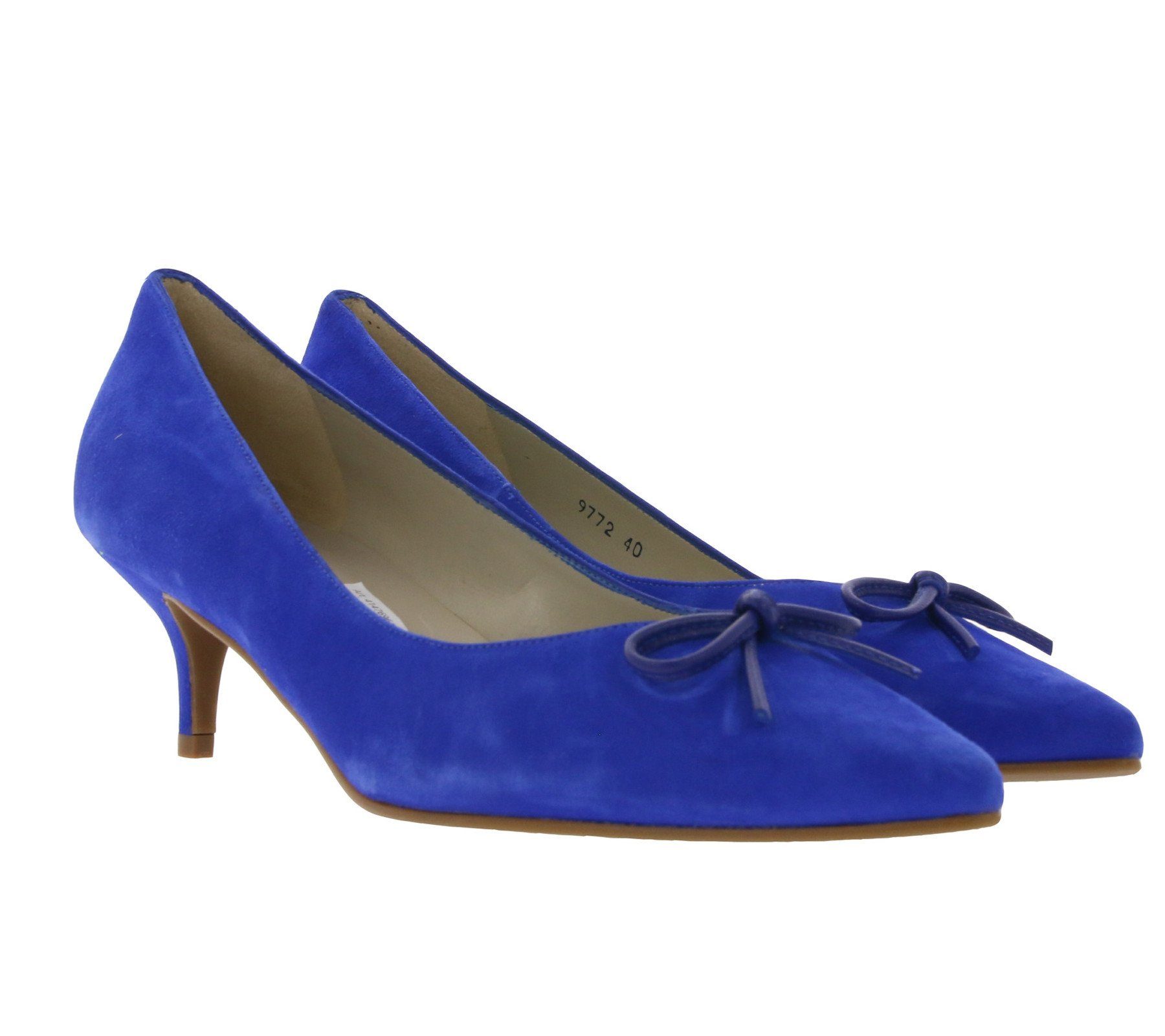 Pollini Leder Pumps in Blau Damen Schuhe Absätze Pumps 