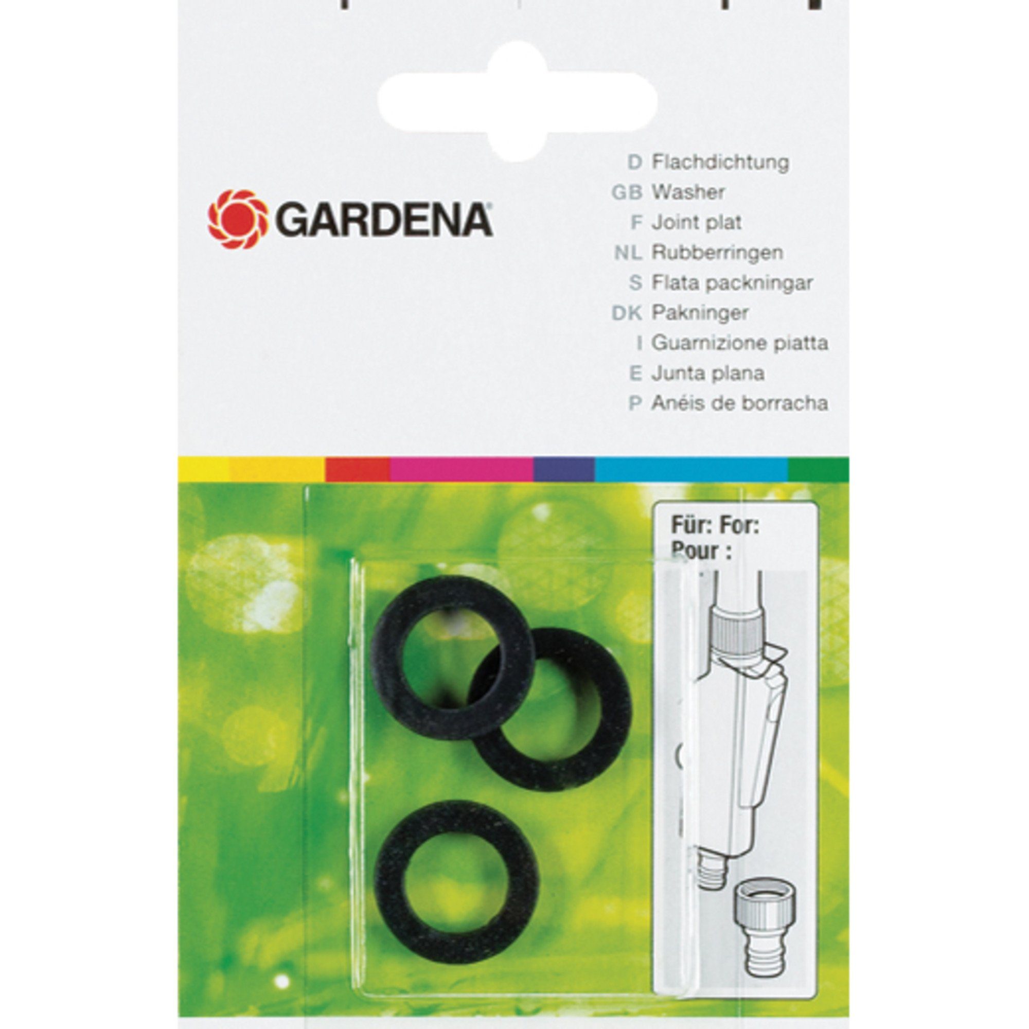 GARDENA Hahnstück Flachdichtung 530120, Material Kunststoff