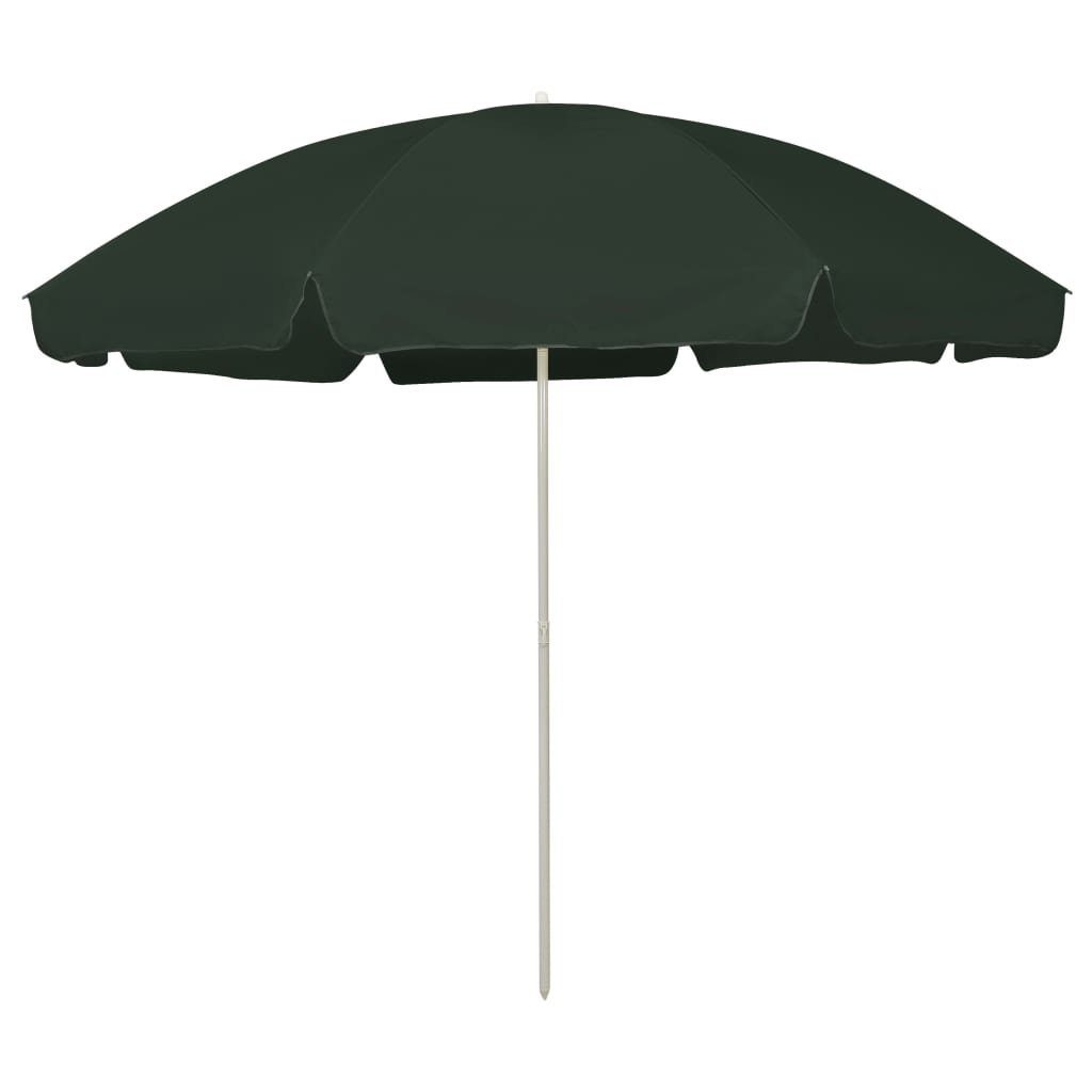 vidaXL Sonnensegel Strandschirm Grün 300 cm, günstig online kaufen