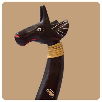 SIMANDRA Skulptur Giraffe 3er-Set, afrikanische Holzfigur