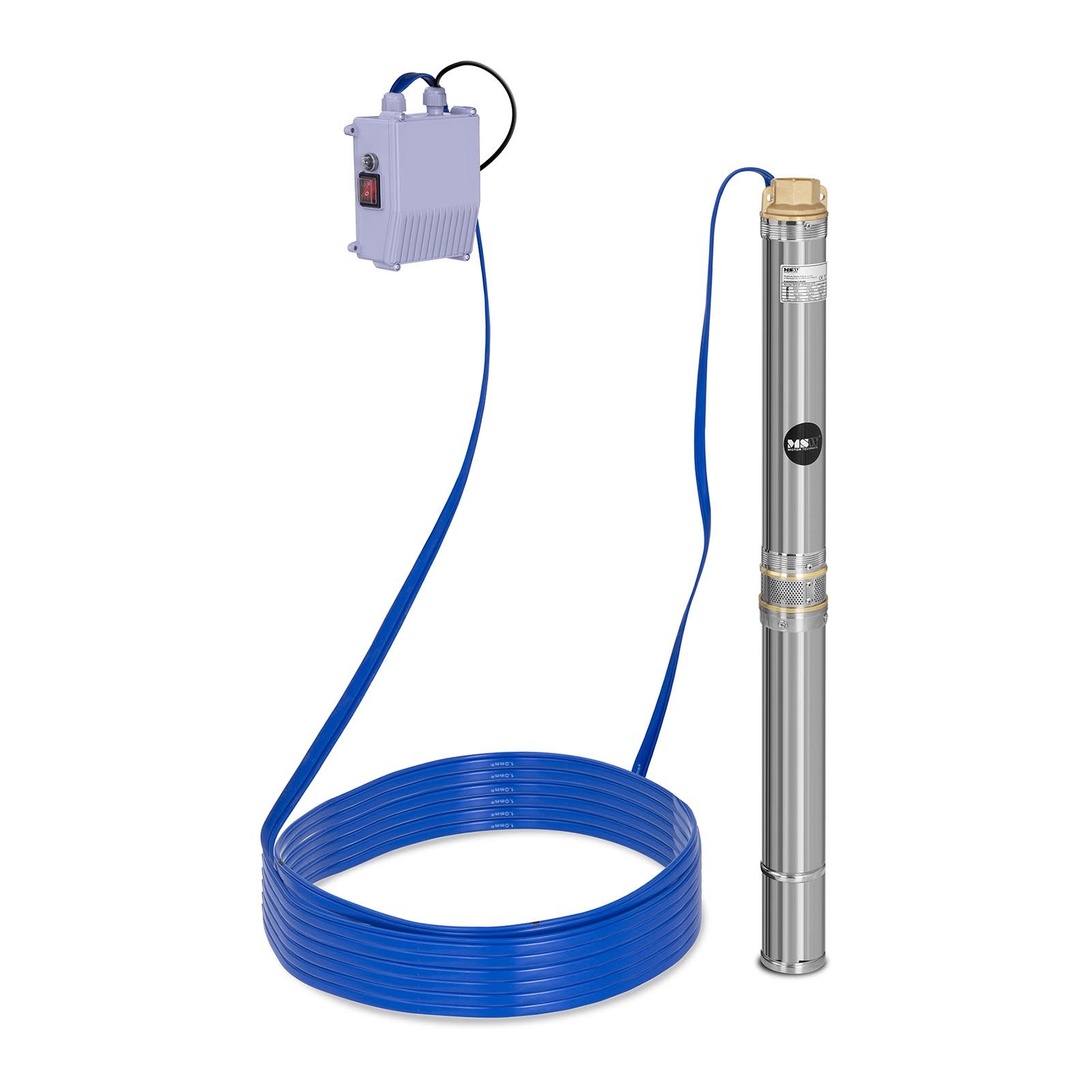 MSW Tiefbrunnenpumpe 3.800 l/h Brunnenpumpe Tauchpumpe günstig online kaufen