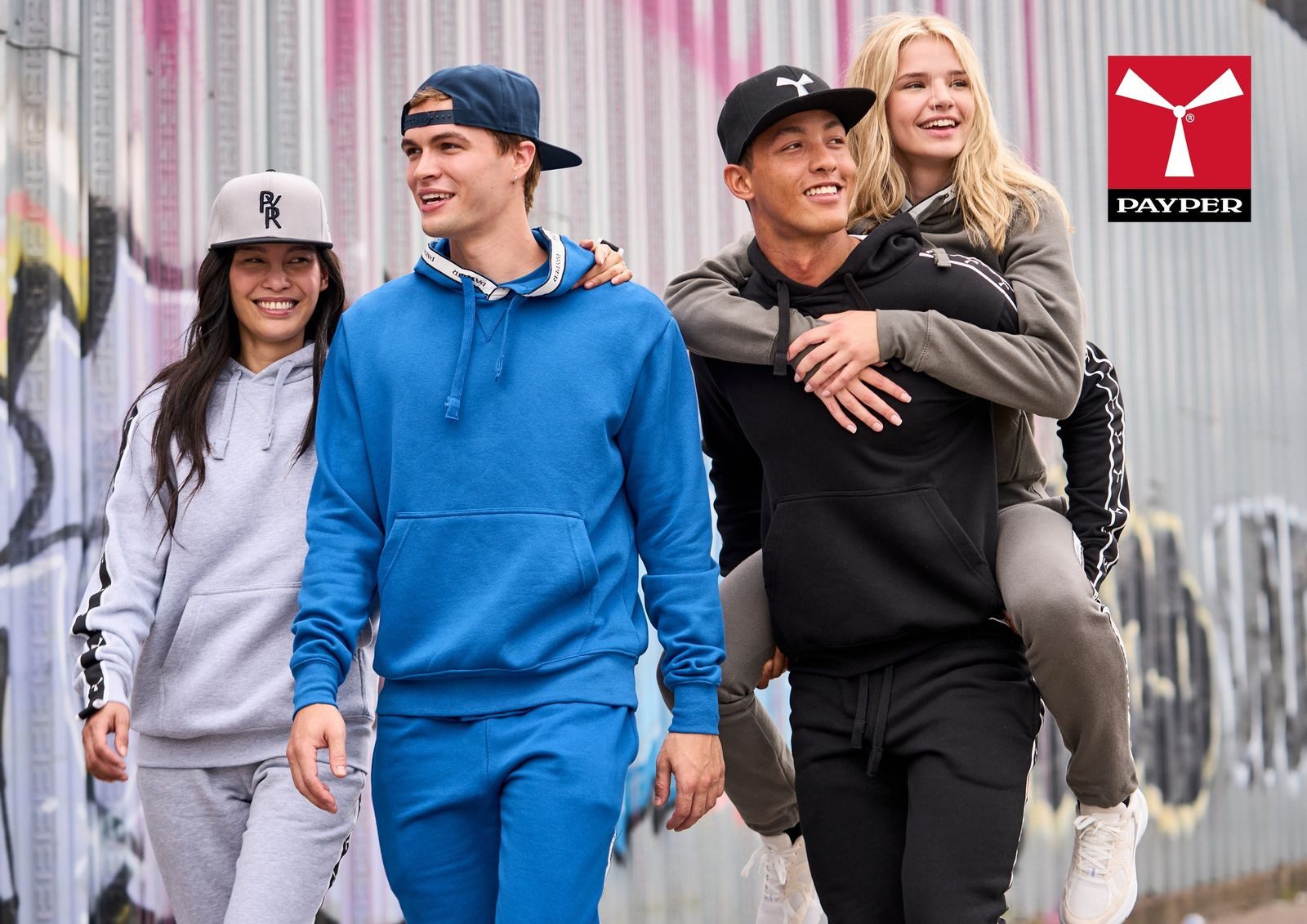 PAYPER Sweathose PAYPER Jogginghose Seattle mit verdecktem Reißverschluss