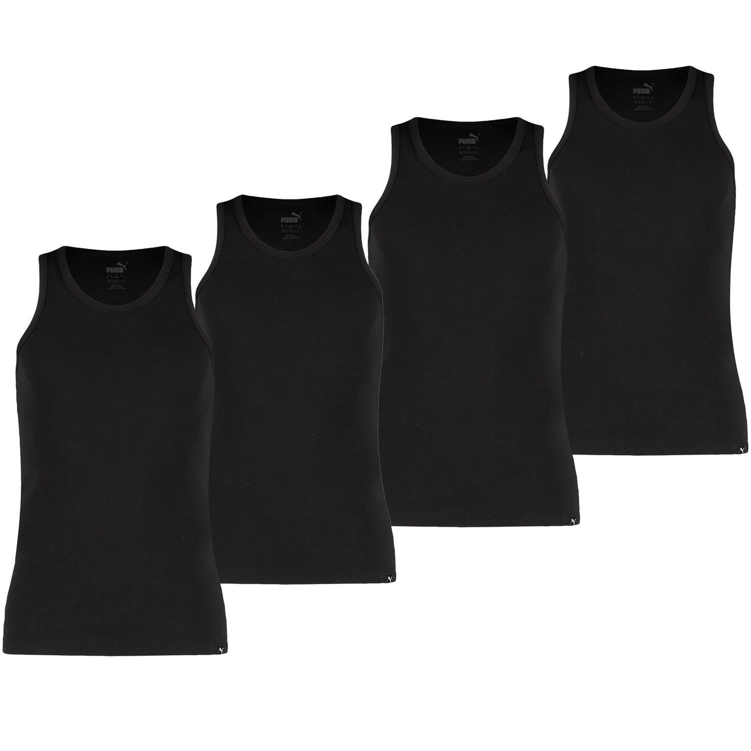 PUMA BODYWEAR Unterhemd mit Rundhals-Ausschnitt, 100% Baumwolle (2-St) hohe günstig online kaufen