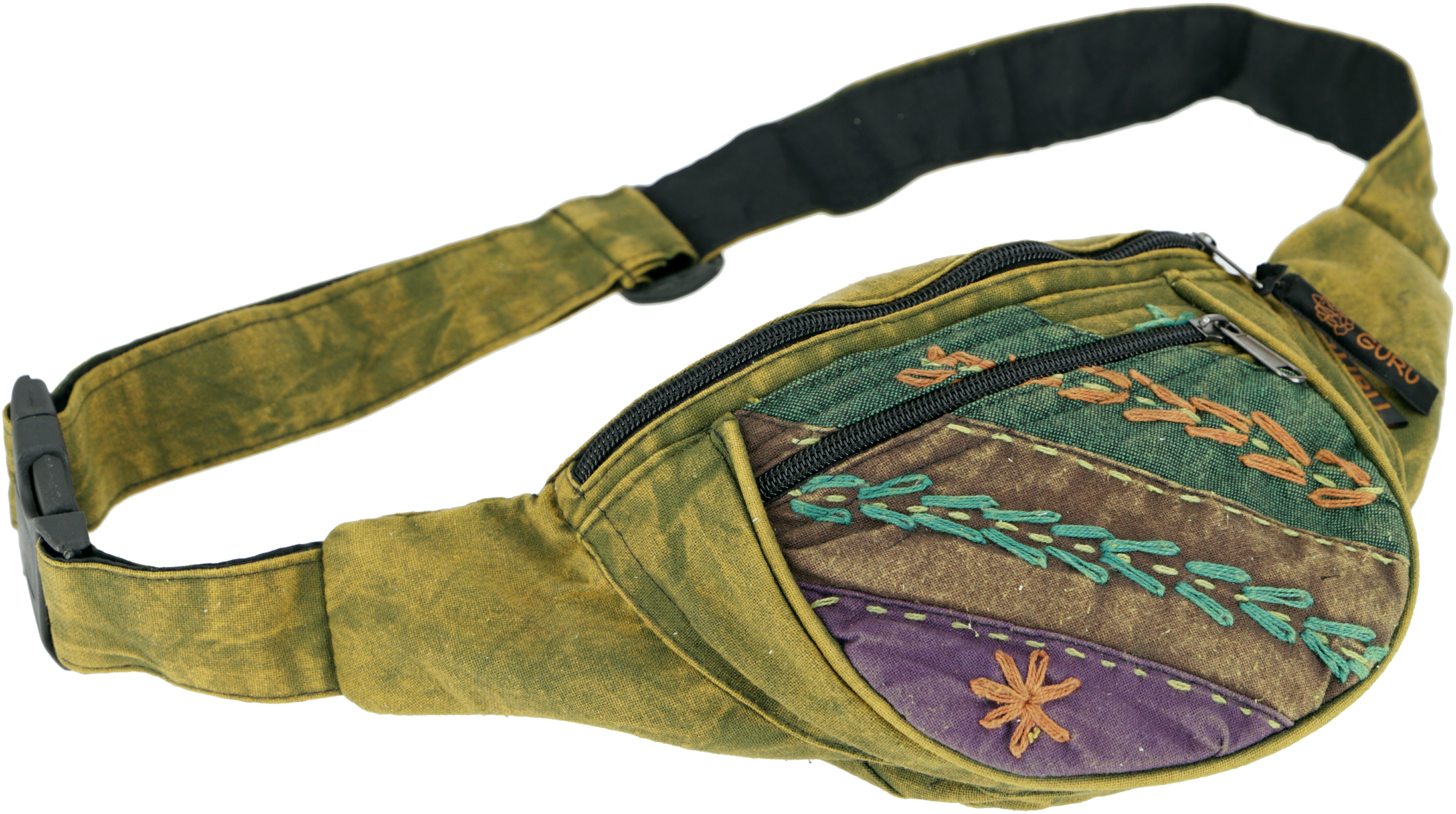 Guru-Shop Gürteltasche Bestickte Ethno Sidebag, Nepal günstig online kaufen