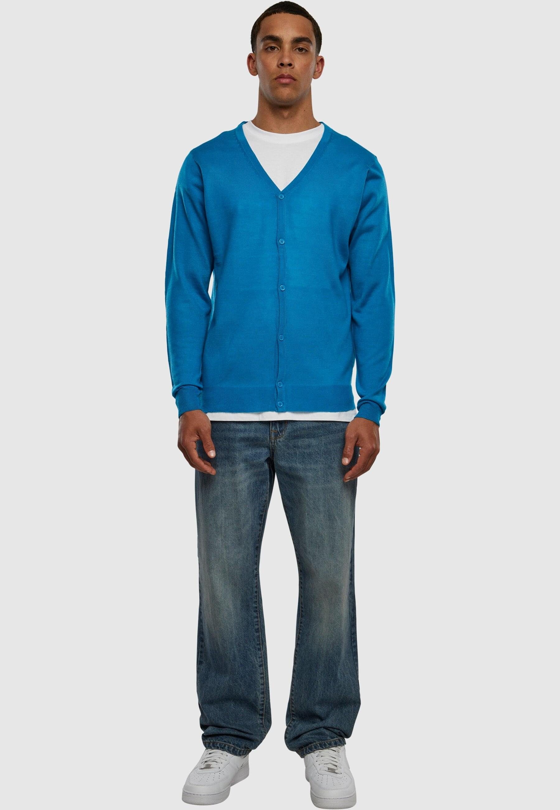 Strickjacke Cardigan Knitted URBAN Herren Knitted (1-tlg) CLASSICS turquoise TB405